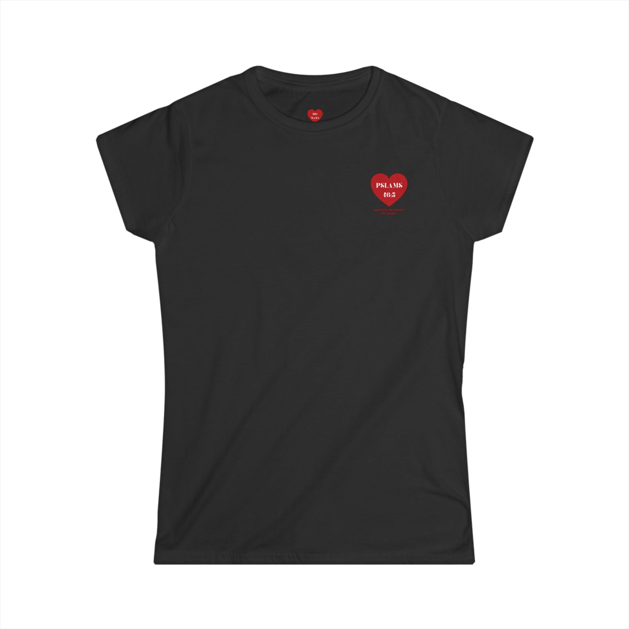 Psalm 46:5 Heart Tee — Christian Scripture Womens T-Shirt