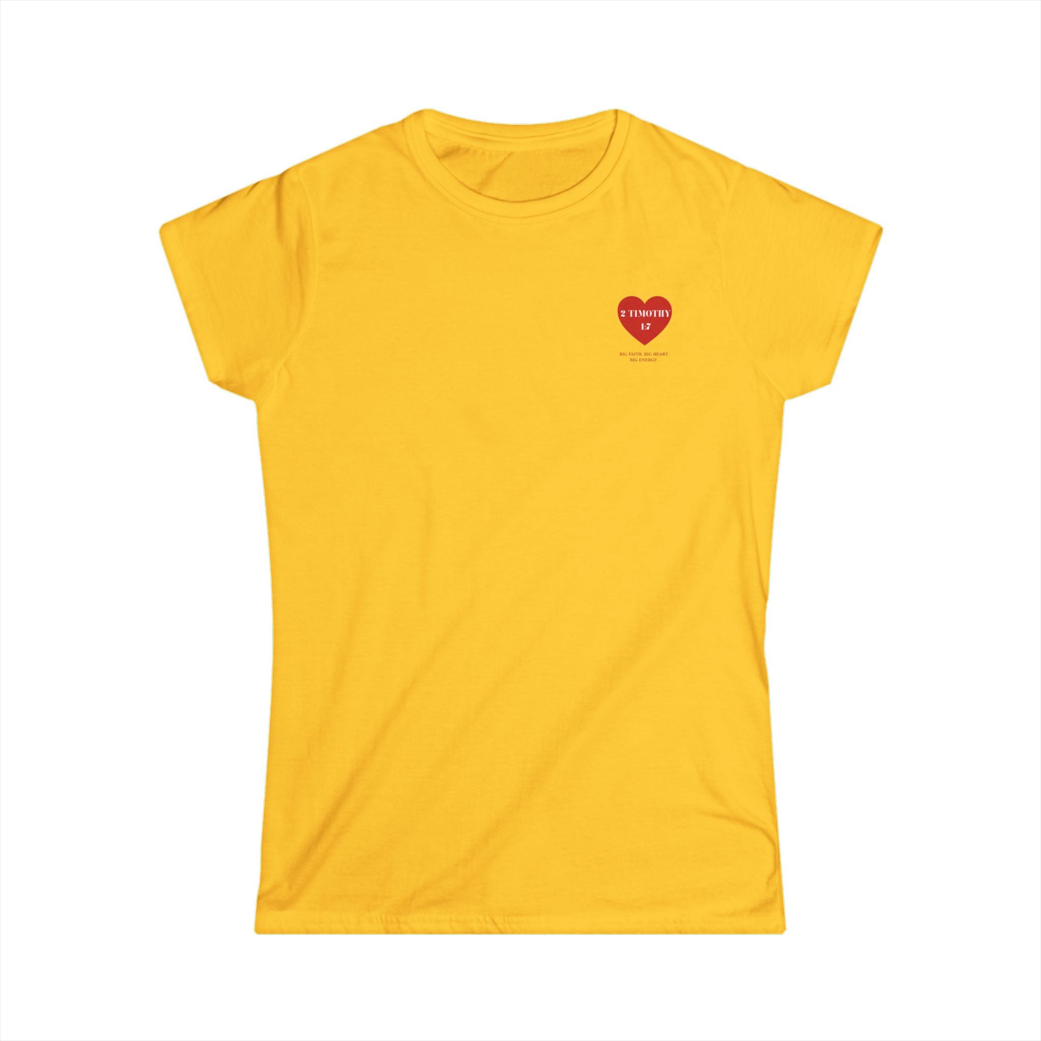 Women's Tee — 2 Timothy 1:7 Heart Faith T‑Shirt