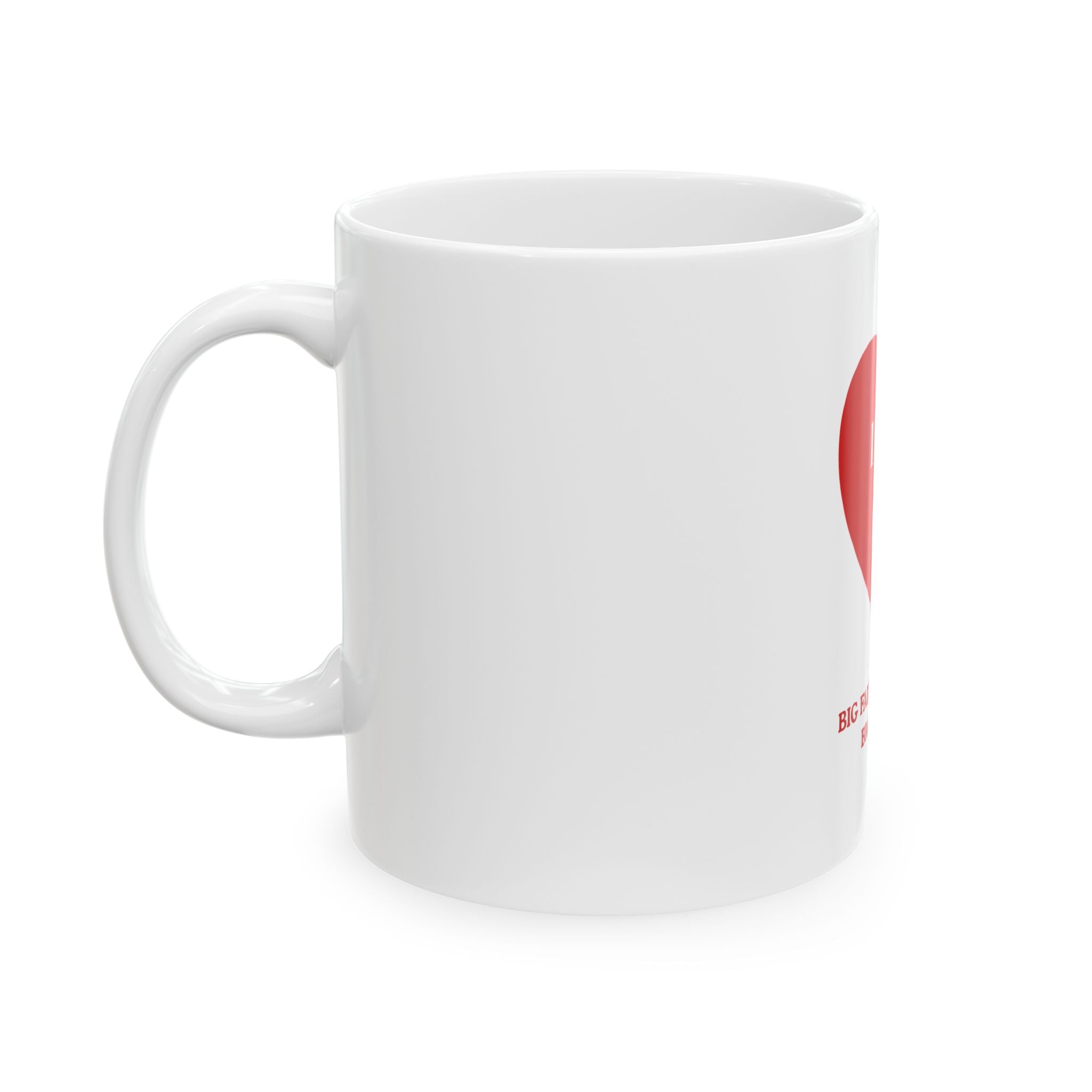 Luke 1:45 Heart Mug — "Big Faith. Big Heart. Big Energy." Ceramic Coffee Mug