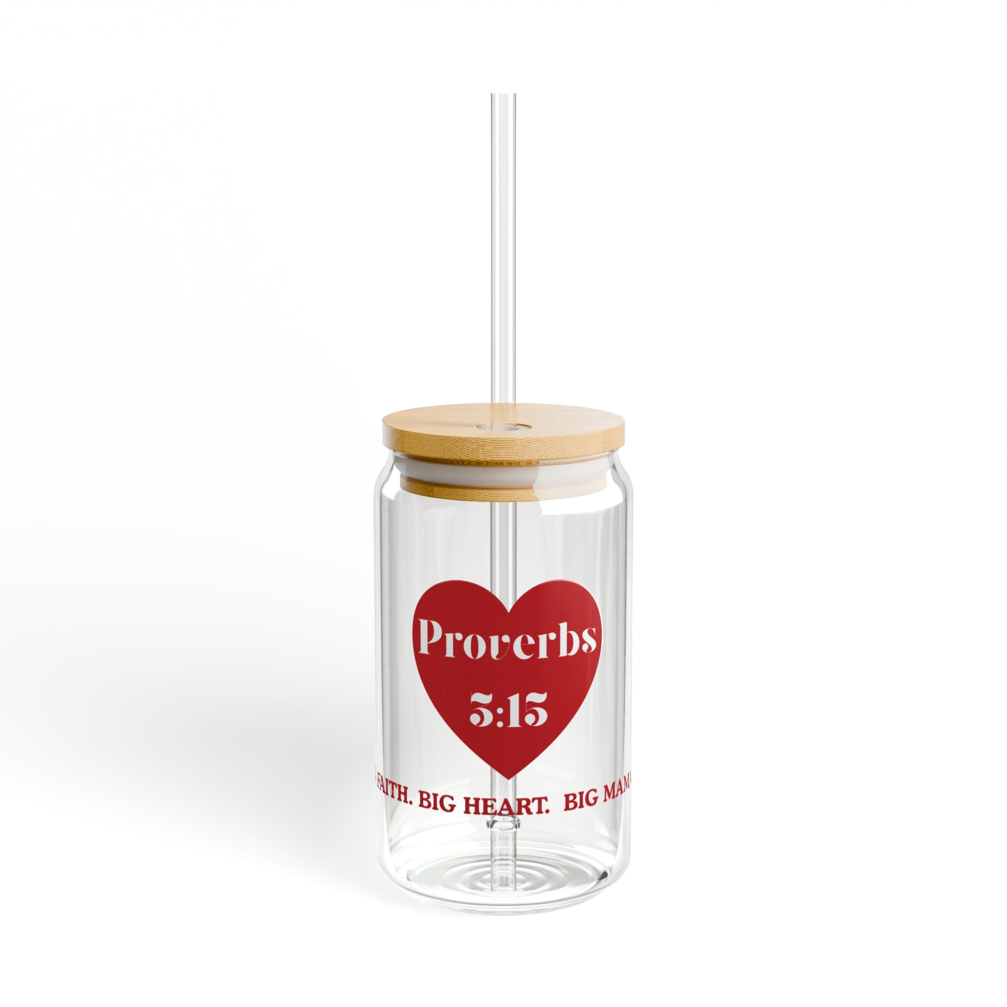 Proverbs 5:15 Inspirational Sipper Glass - 16oz Faith-Based Drinkware