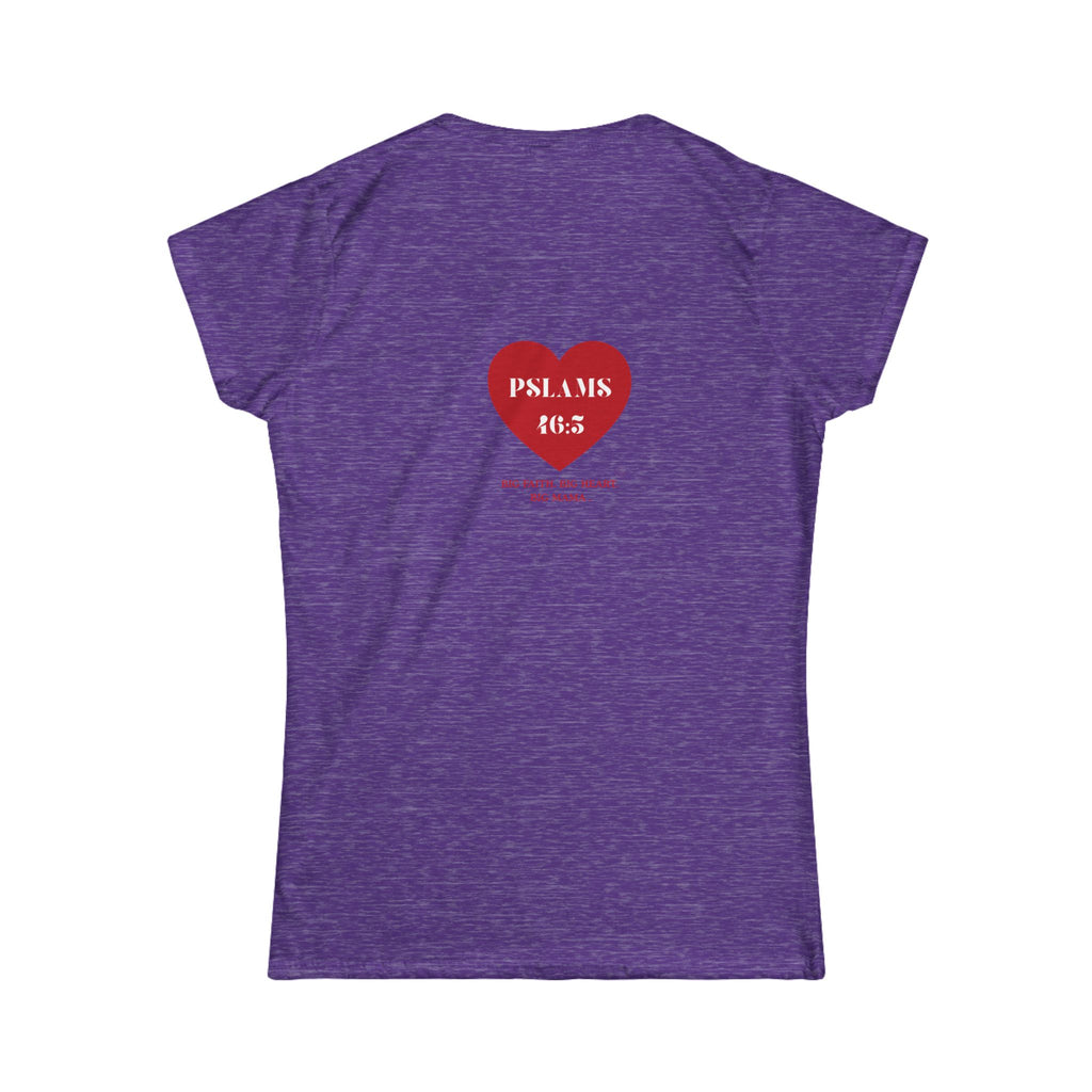 Psalm 46:5 Heart Tee — Christian Scripture Womens T-Shirt