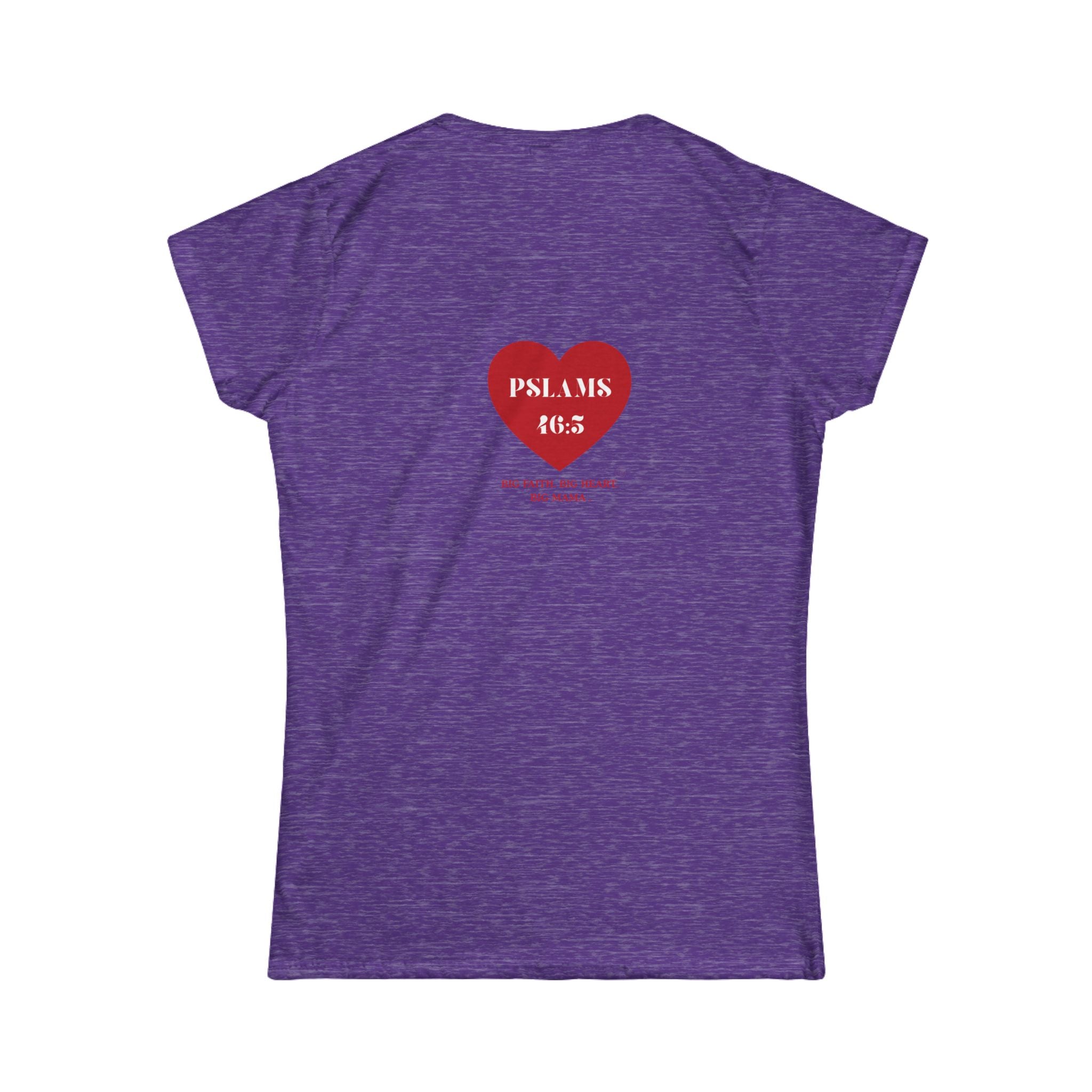 Psalm 46:5 Heart Tee — Christian Scripture Womens T-Shirt