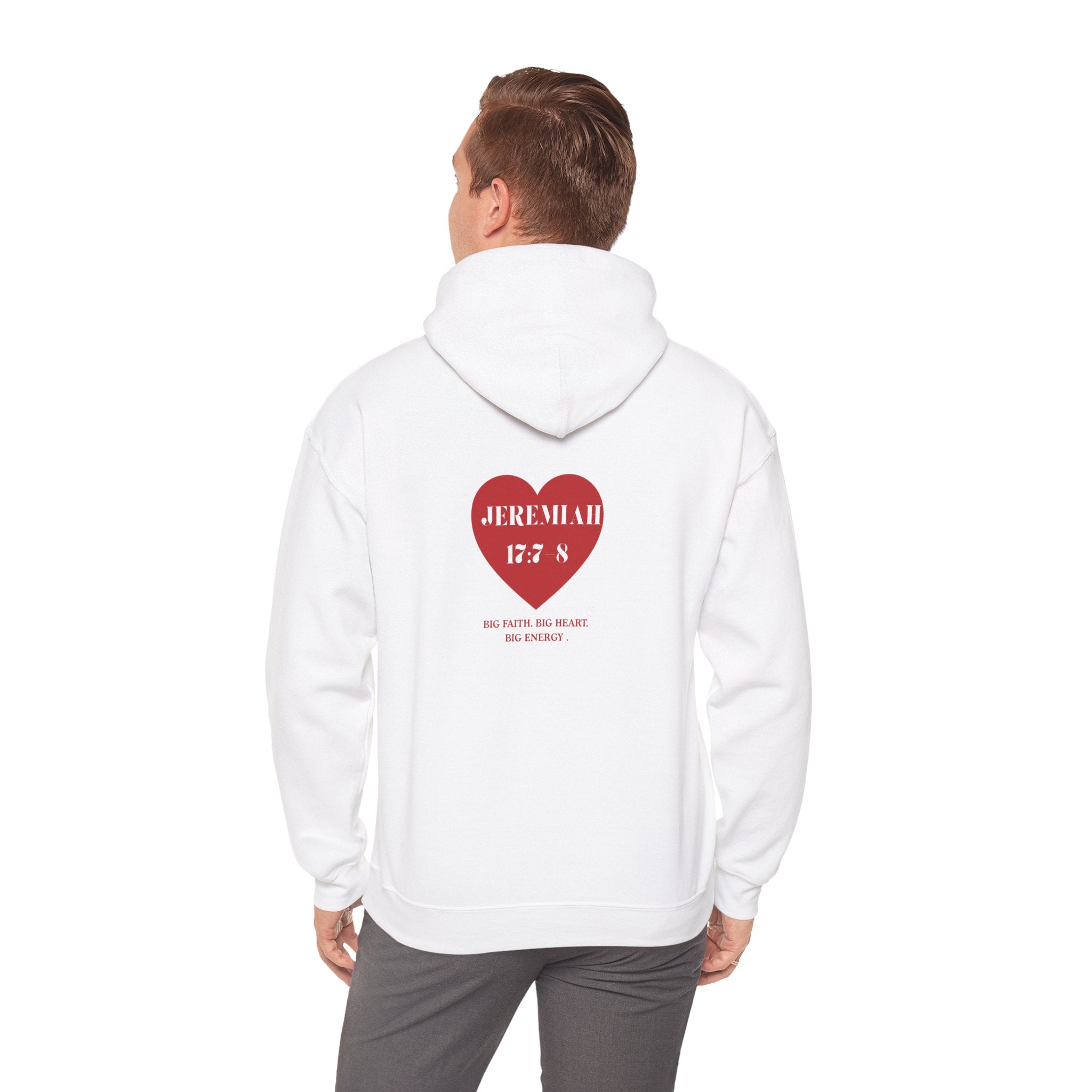 Jeremiah 17:7-8 Heart Hoodie – Christian Faith Inspirational Pullover