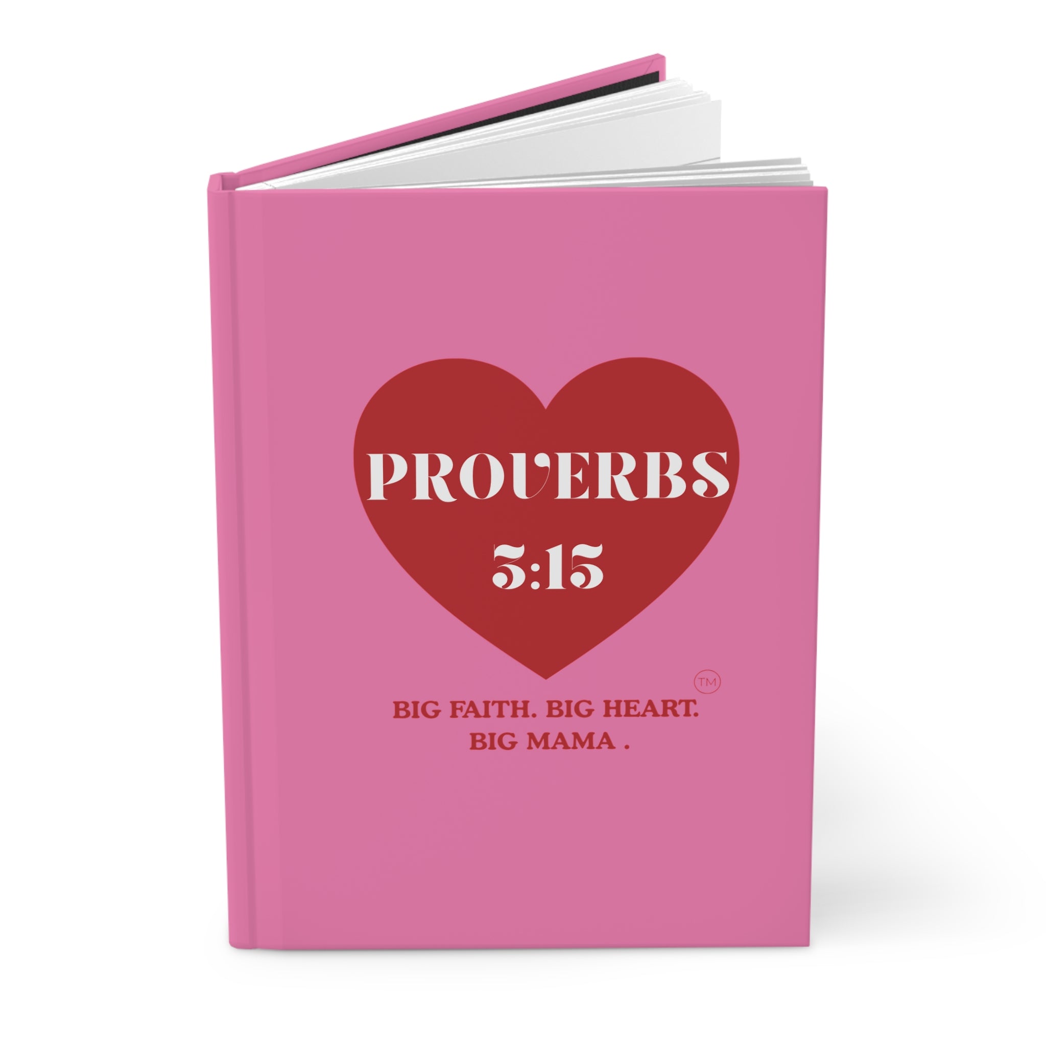 Hardcover Journal — "Proverbs 3:15" Big Faith Big Heart Big Mama Christian Notebook