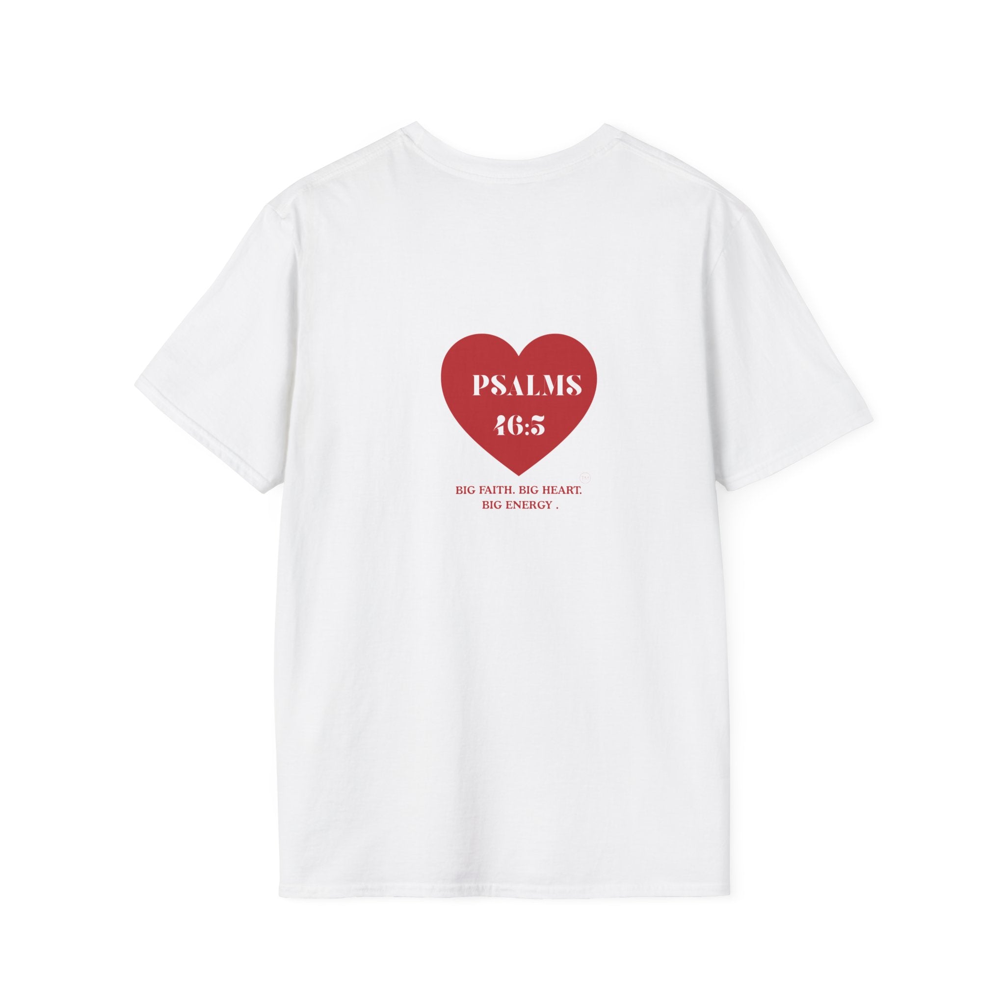 Psalms 46:5 Heart Unisex T-Shirt — Faith-Based Inspirational Christian Tee