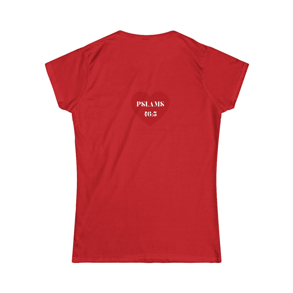 Psalm 46:5 Heart Tee — Christian Scripture Womens T-Shirt