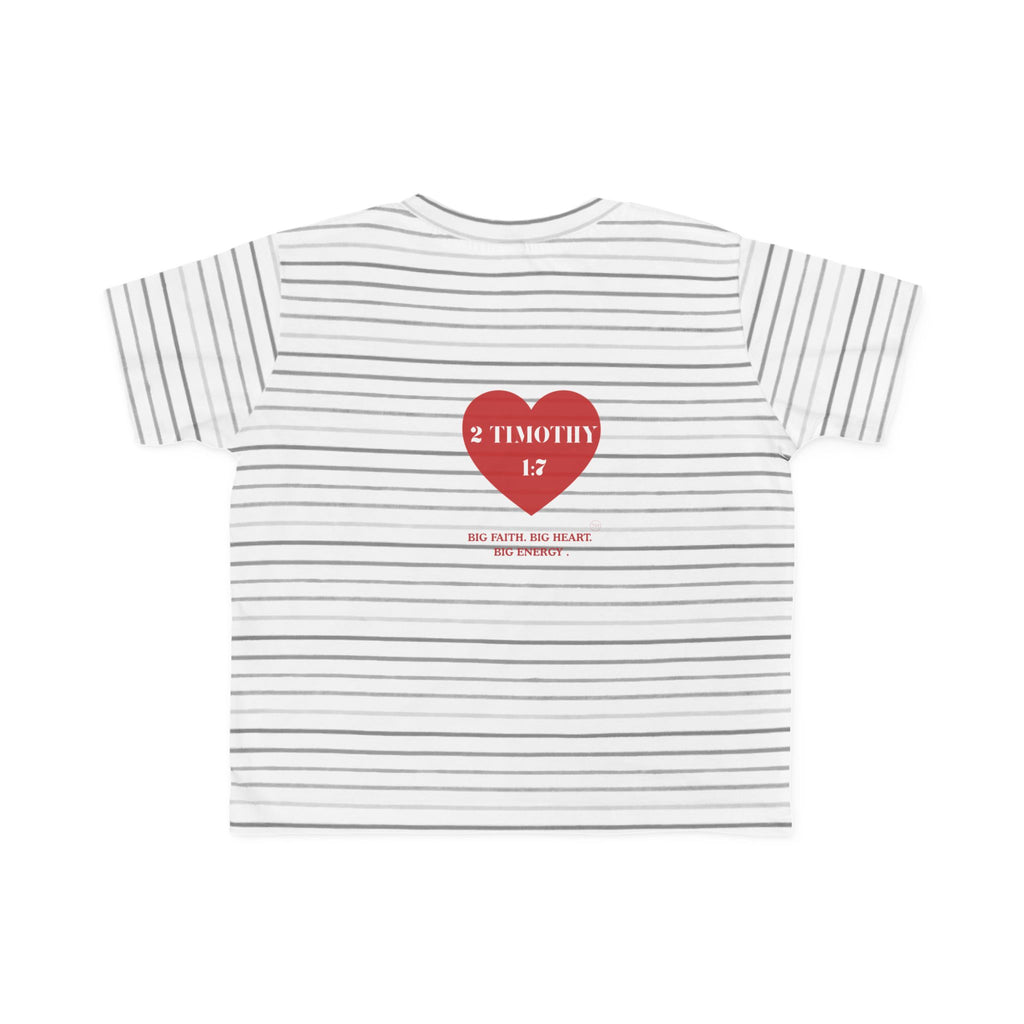 Toddler Jersey Tee — 2 Timothy 1:7 Heart Bible Verse Christian Kids Shirt