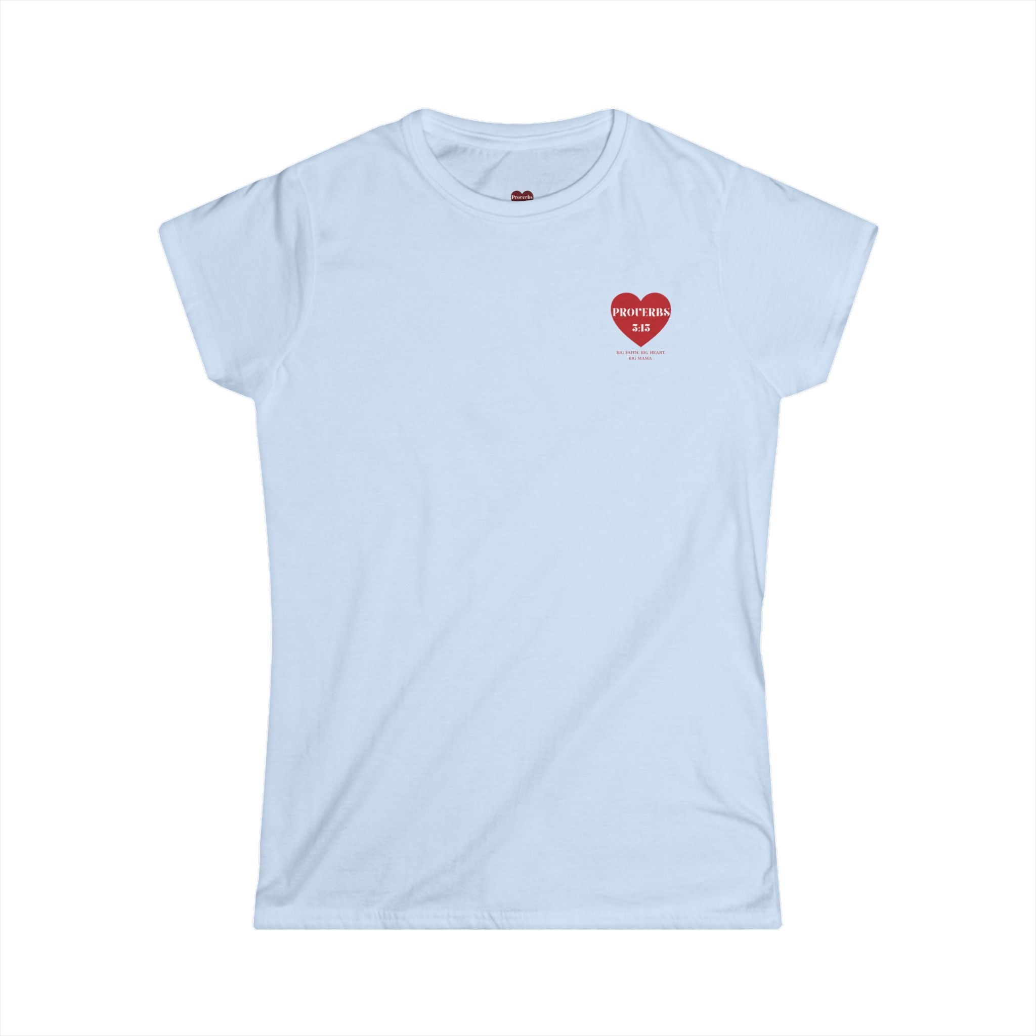 Women’s Tee — Heart 'Proverbs 3:15' Faith Graphic