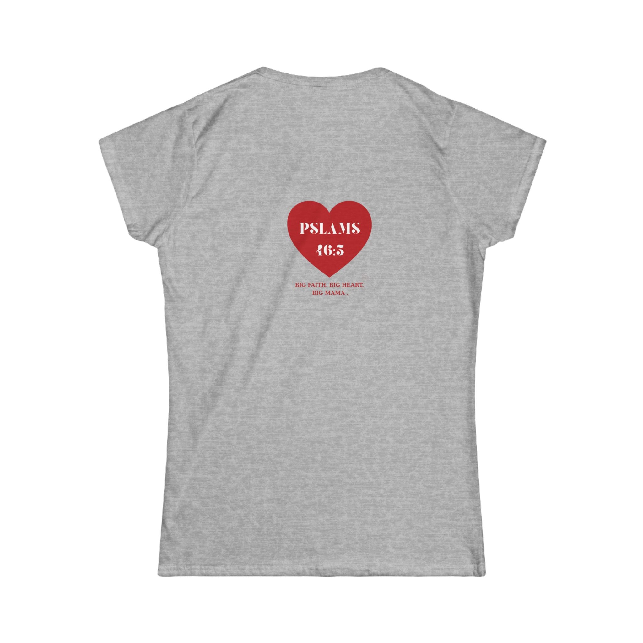 Psalm 46:5 Heart Tee — Christian Scripture Womens T-Shirt