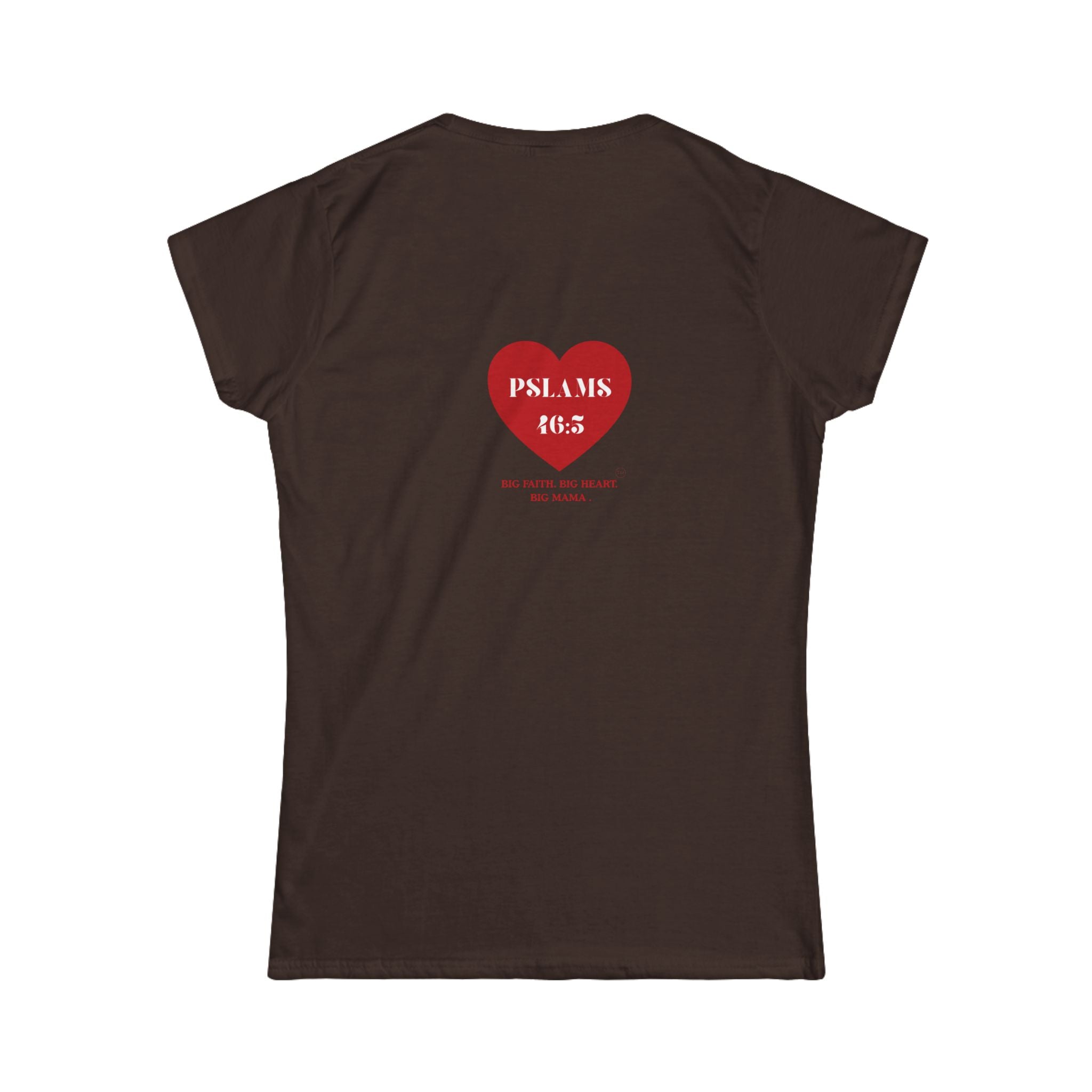 Psalm 46:5 Heart Tee — Christian Scripture Womens T-Shirt