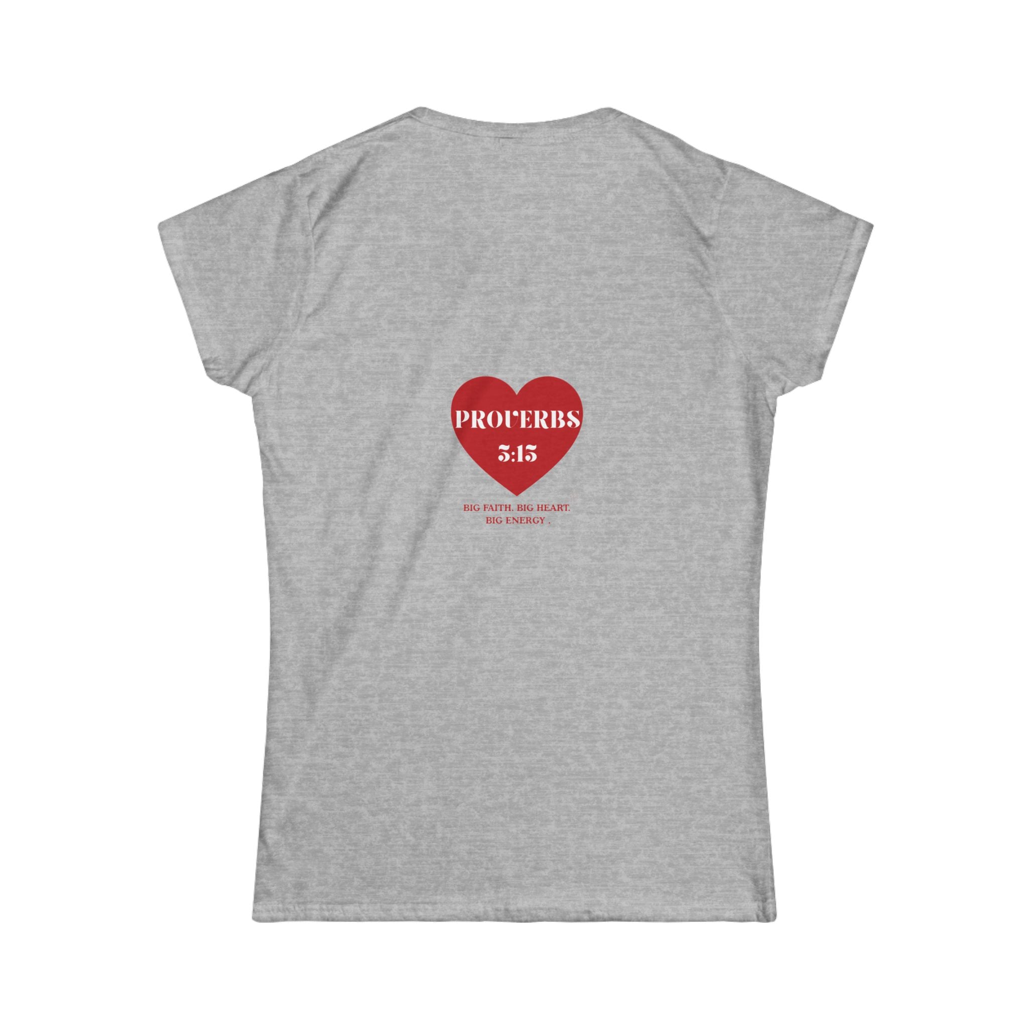 Women’s Tee — Heart 'Proverbs 3:15' Faith Graphic