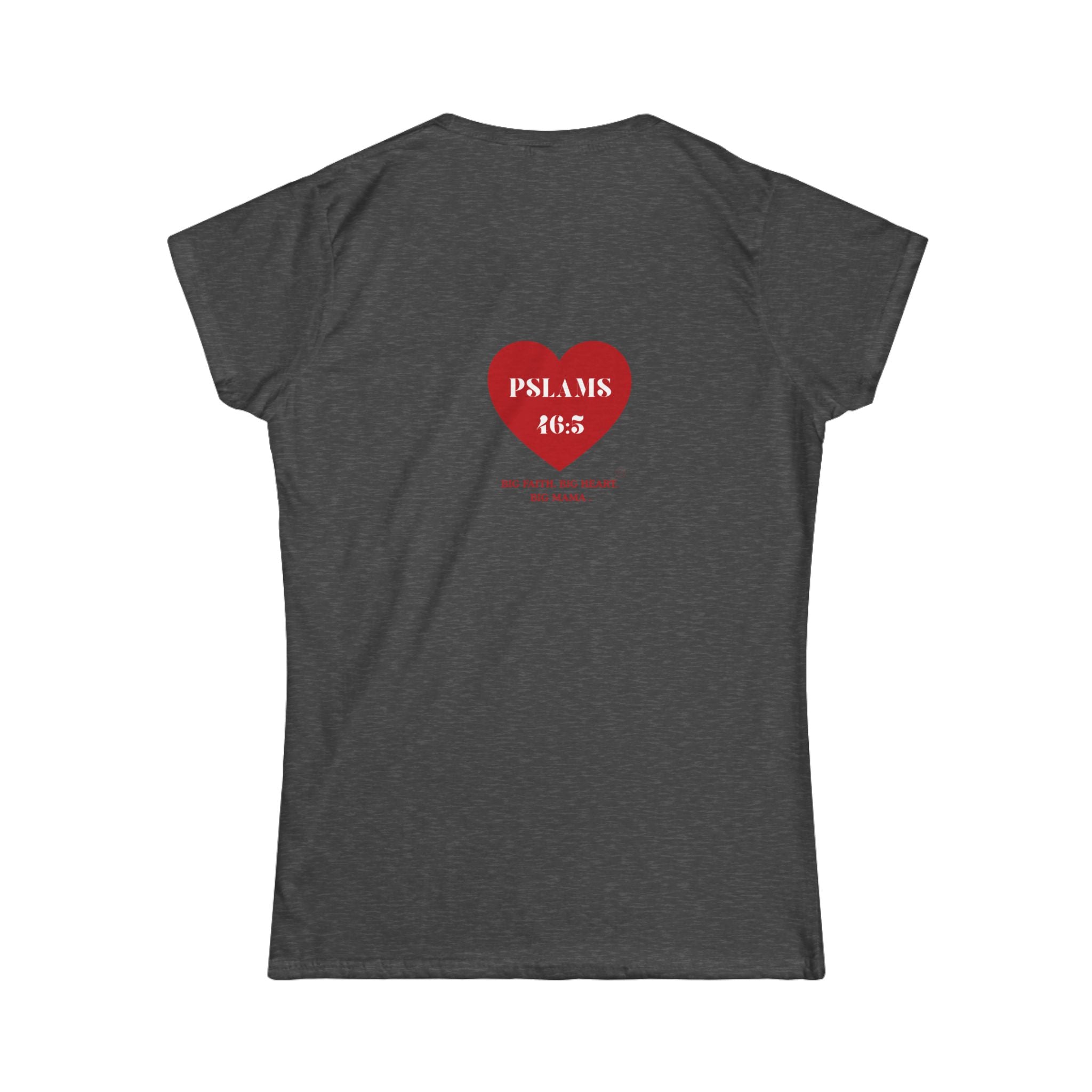 Psalm 46:5 Heart Tee — Christian Scripture Womens T-Shirt