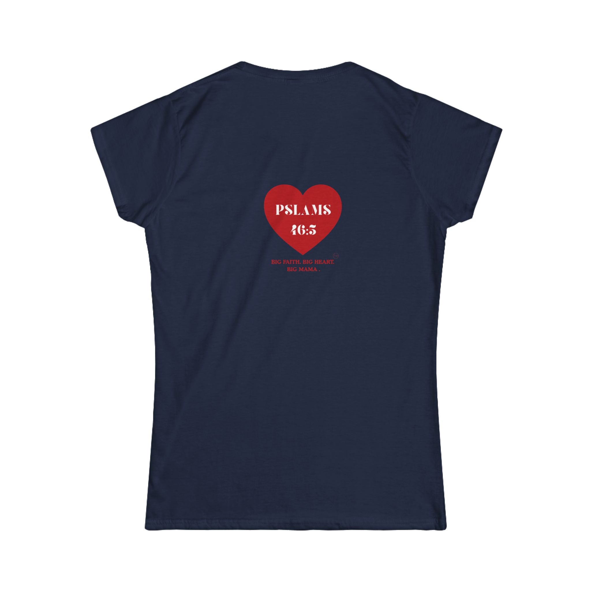 Psalm 46:5 Heart Tee — Christian Scripture Womens T-Shirt