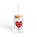 Glass Sipper Cup – "Jeremiah 17:8" Heart Faith Tumbler (16oz)