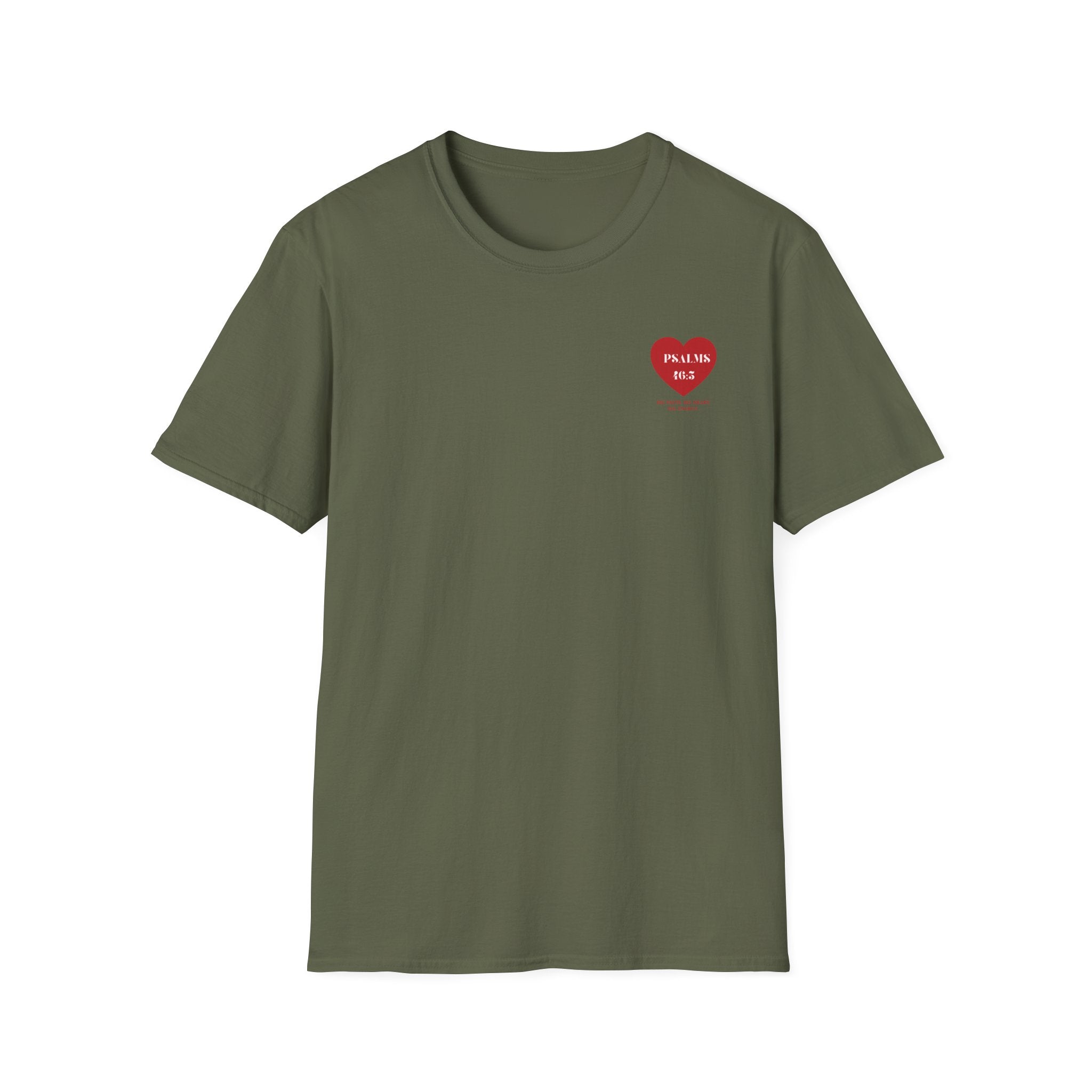 Psalms 46:5 Heart Unisex T-Shirt — Faith-Based Inspirational Christian Tee