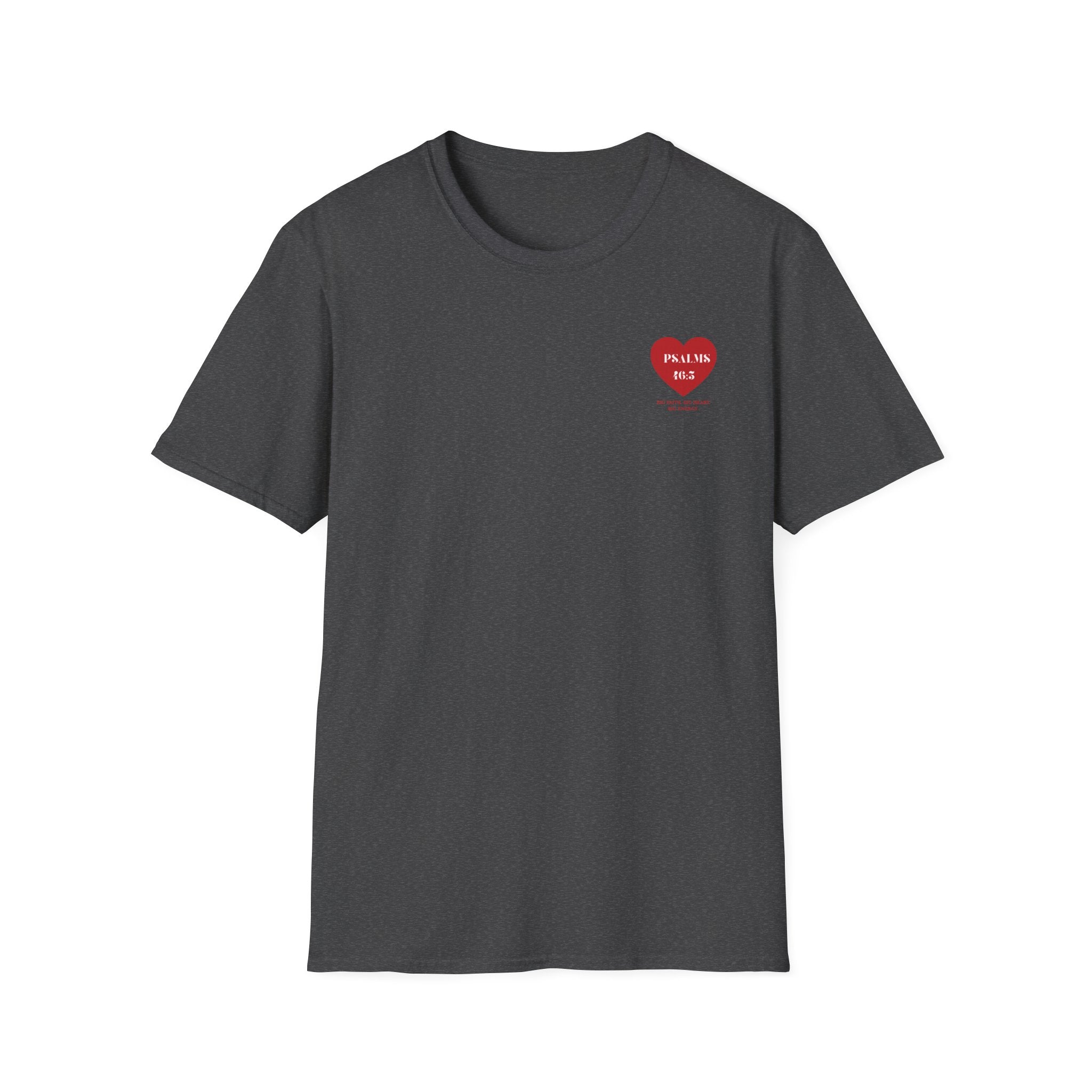 Psalms 46:5 Heart Unisex T-Shirt — Faith-Based Inspirational Christian Tee