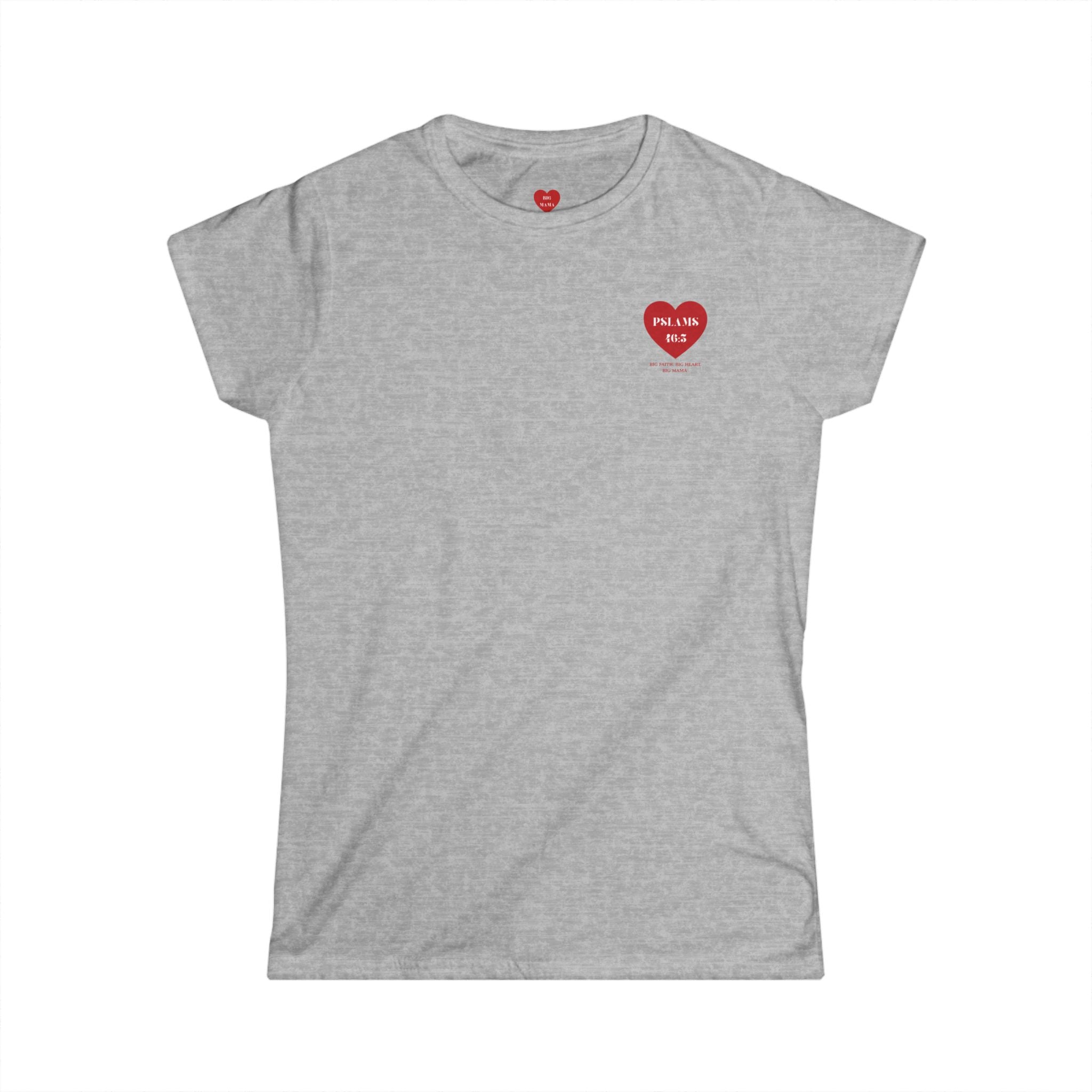 Psalm 46:5 Heart Tee — Christian Scripture Womens T-Shirt
