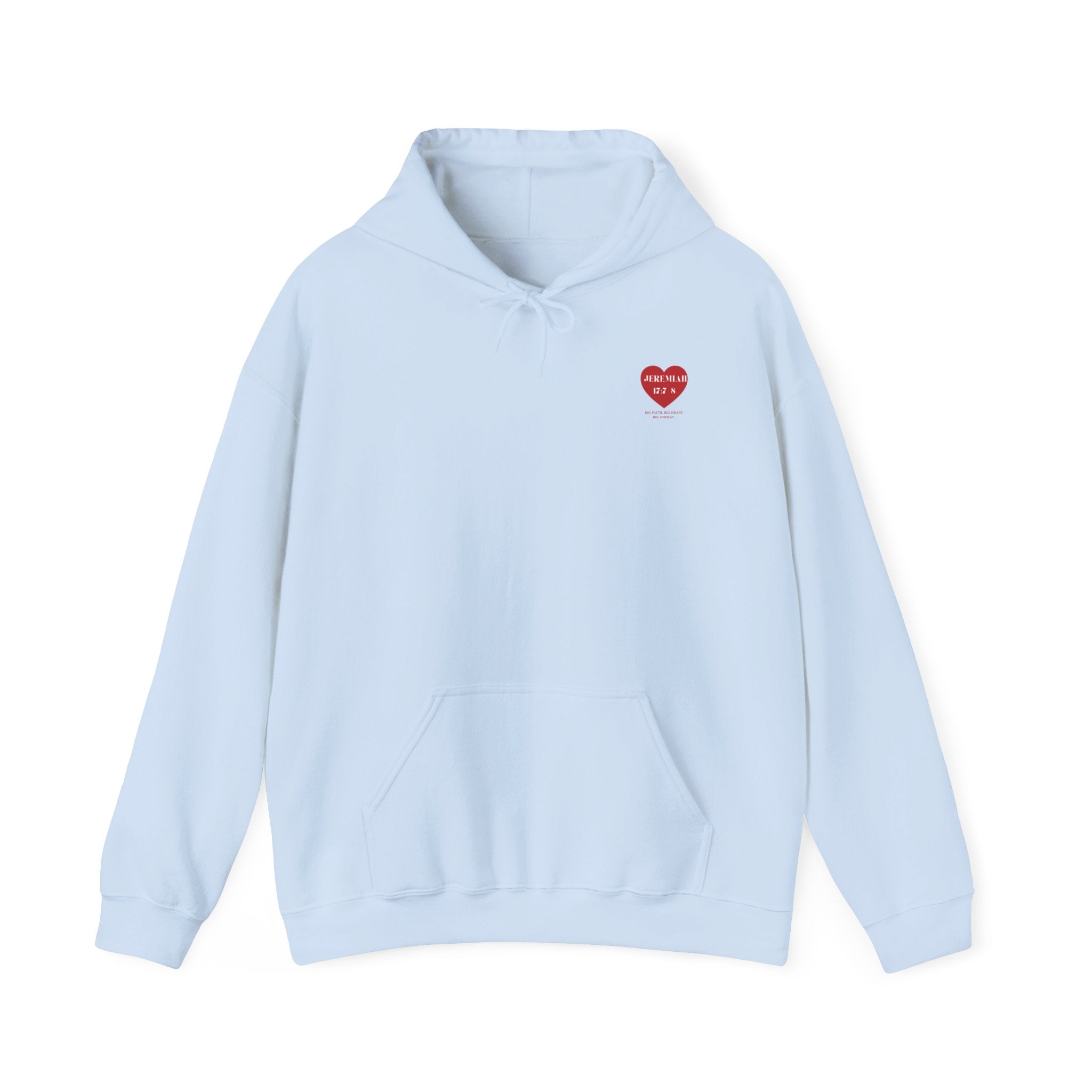 Jeremiah 17:7-8 Heart Hoodie – Christian Faith Inspirational Pullover