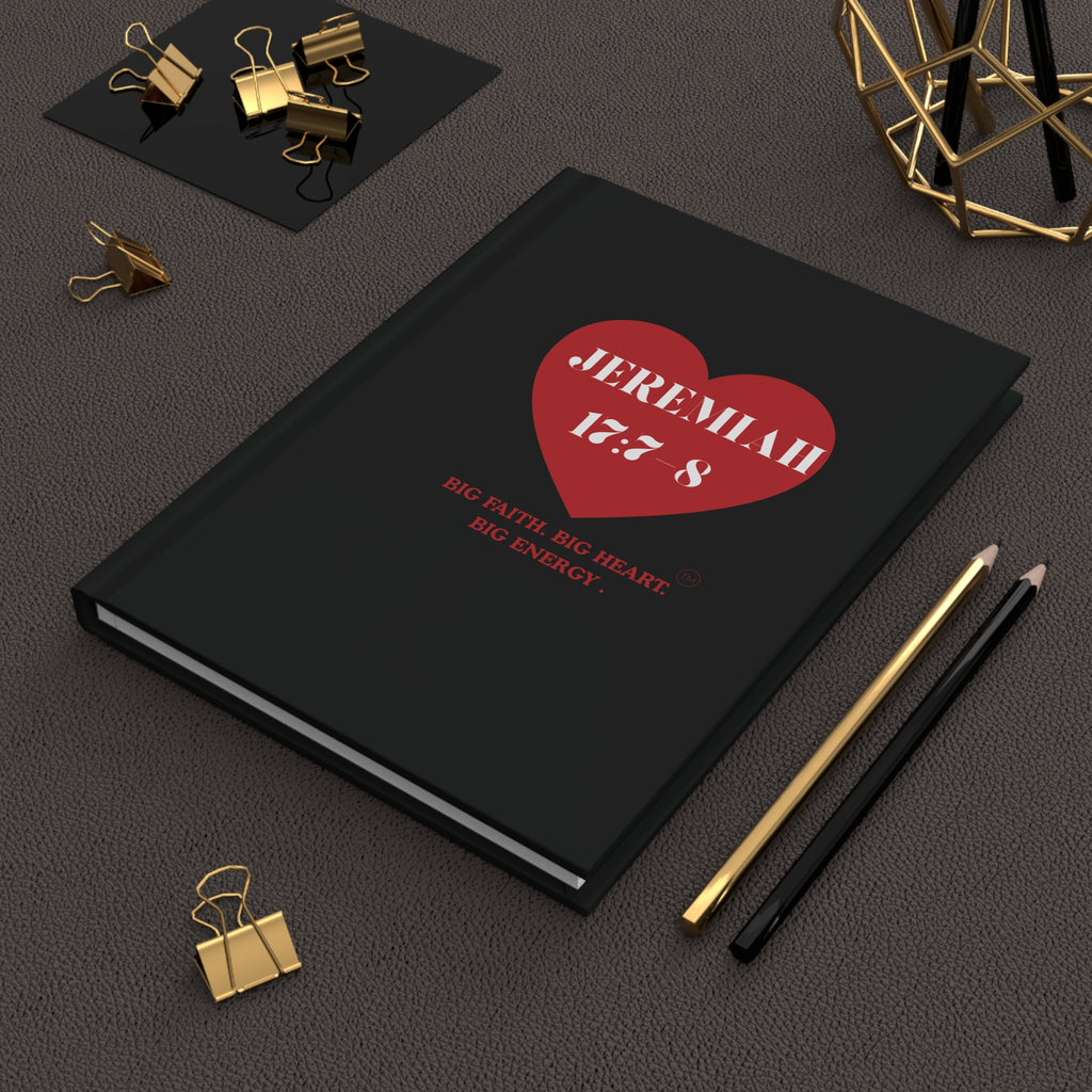 Jeremiah 17:7-8 Hardcover Journal — Faith & Hope Matte Notebook