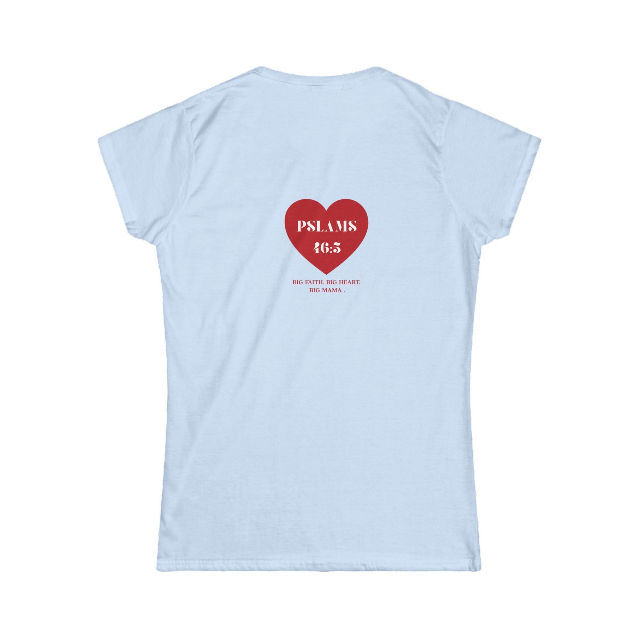 Psalm 46:5 Heart Tee — Christian Scripture Womens T-Shirt