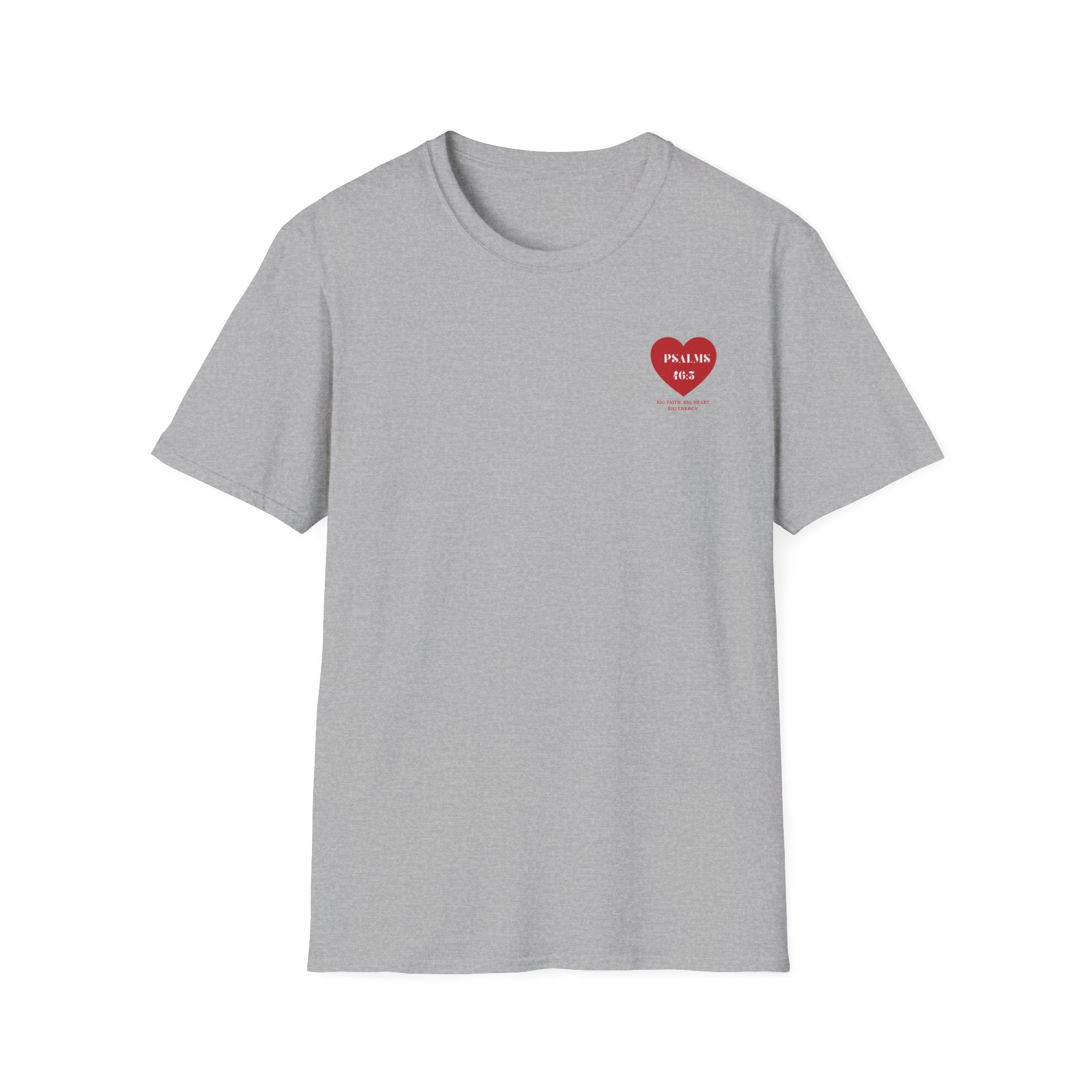 Psalms 46:5 Heart Unisex T-Shirt — Faith-Based Inspirational Christian Tee
