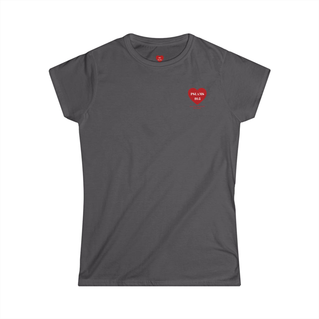 Psalm 46:5 Heart Tee — Christian Scripture Womens T-Shirt