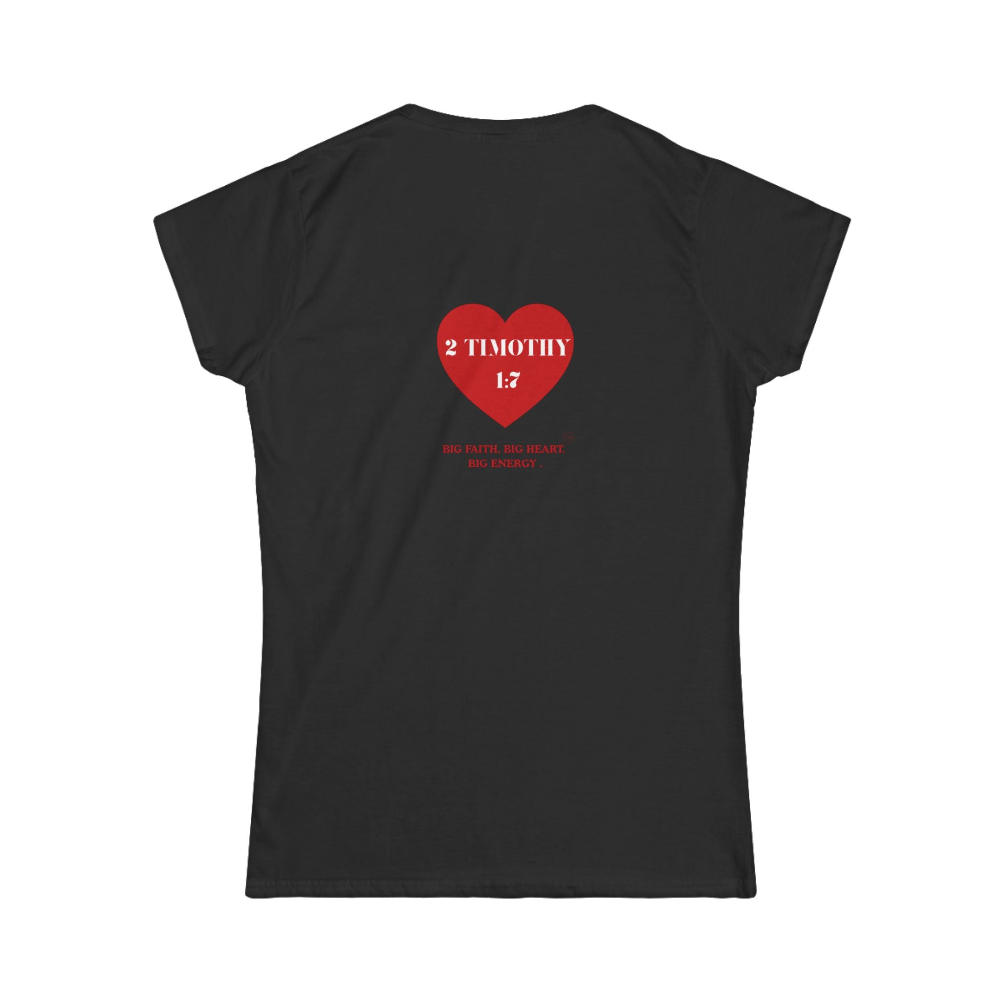 Women's Tee — 2 Timothy 1:7 Heart Faith T‑Shirt