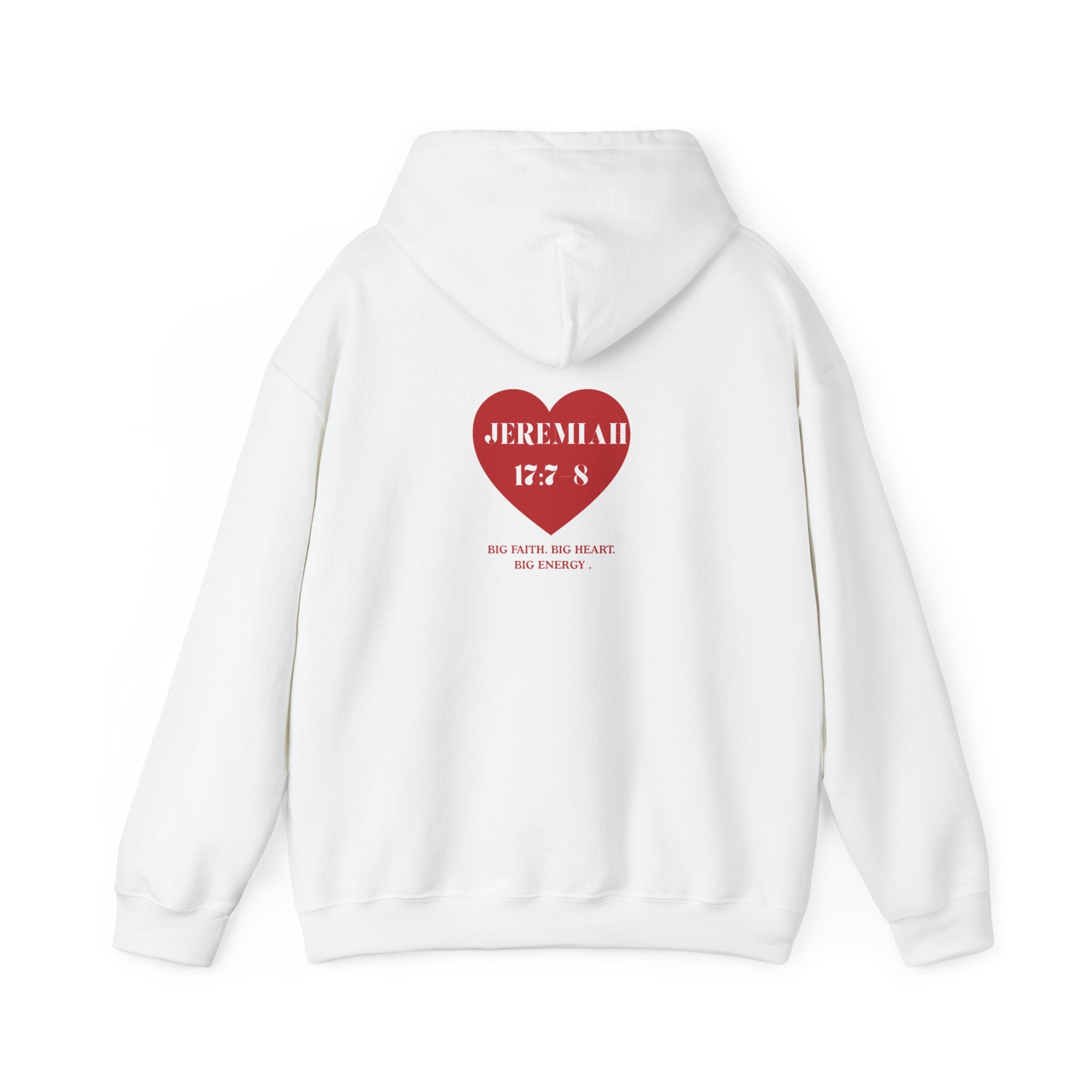 Jeremiah 17:7-8 Heart Hoodie – Christian Faith Inspirational Pullover