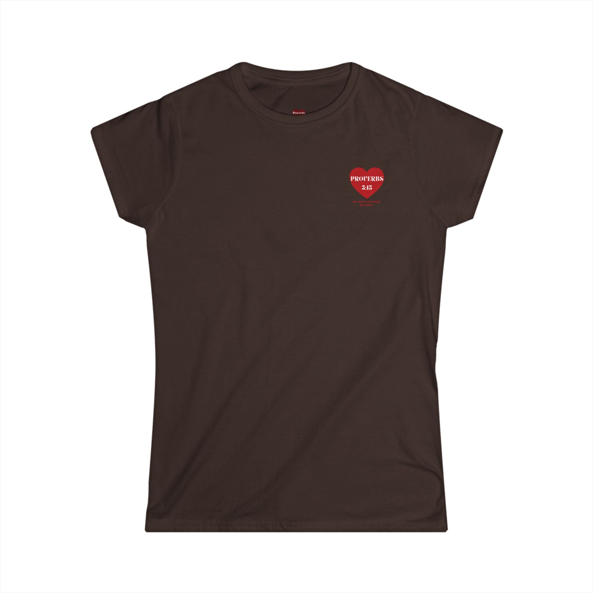 Women’s Tee — Heart 'Proverbs 3:15' Faith Graphic