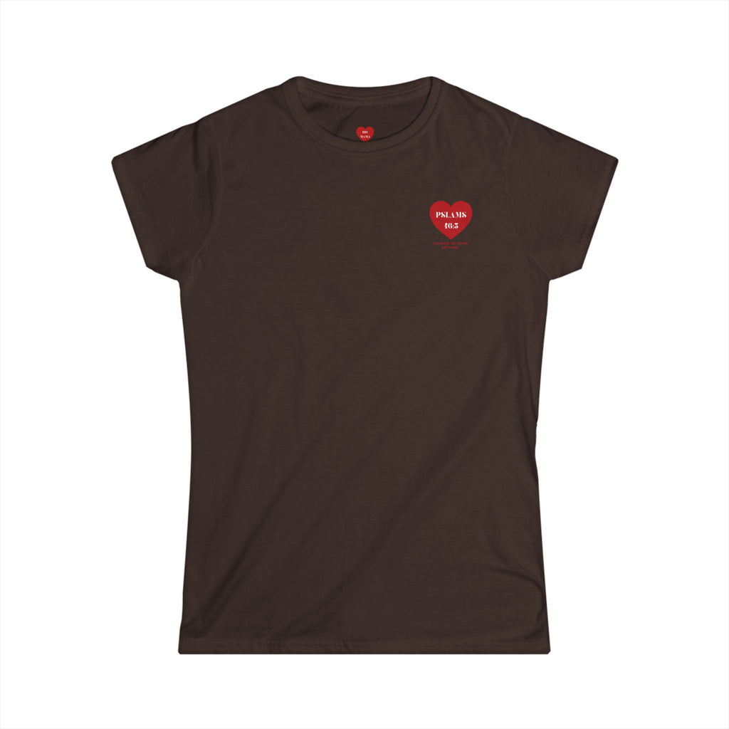 Psalm 46:5 Heart Tee — Christian Scripture Womens T-Shirt