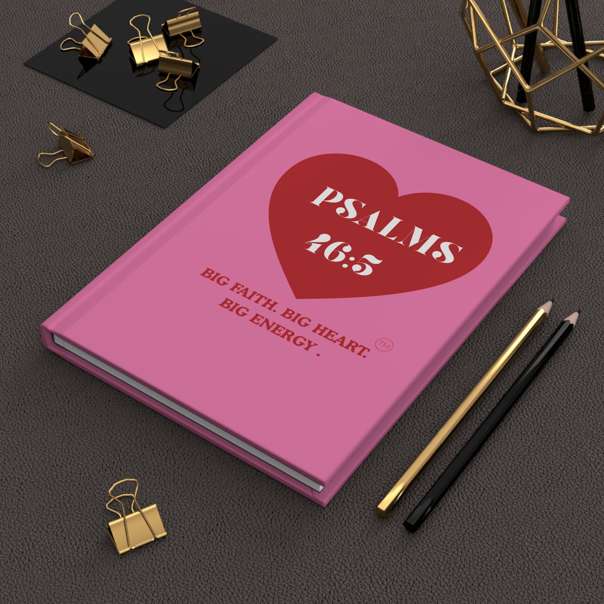 Journal — Psalm 46:5 "Big Faith. Big Heart. Big Mama." Hardcover Matte