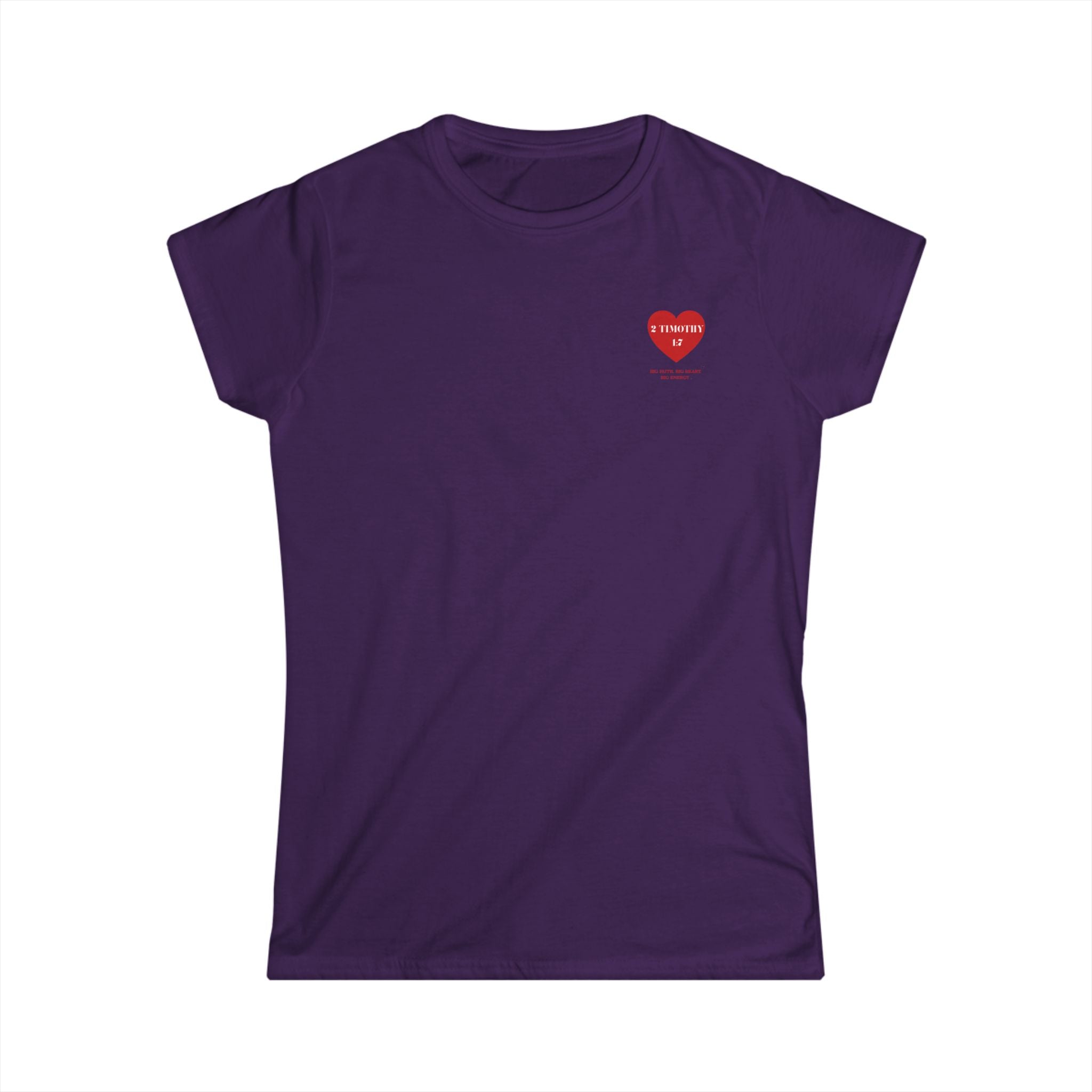 Women's Tee — 2 Timothy 1:7 Heart Faith T‑Shirt