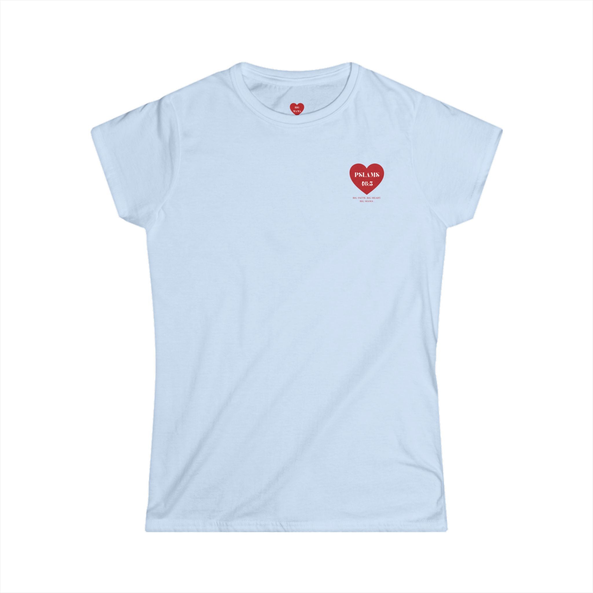Psalm 46:5 Heart Tee — Christian Scripture Womens T-Shirt