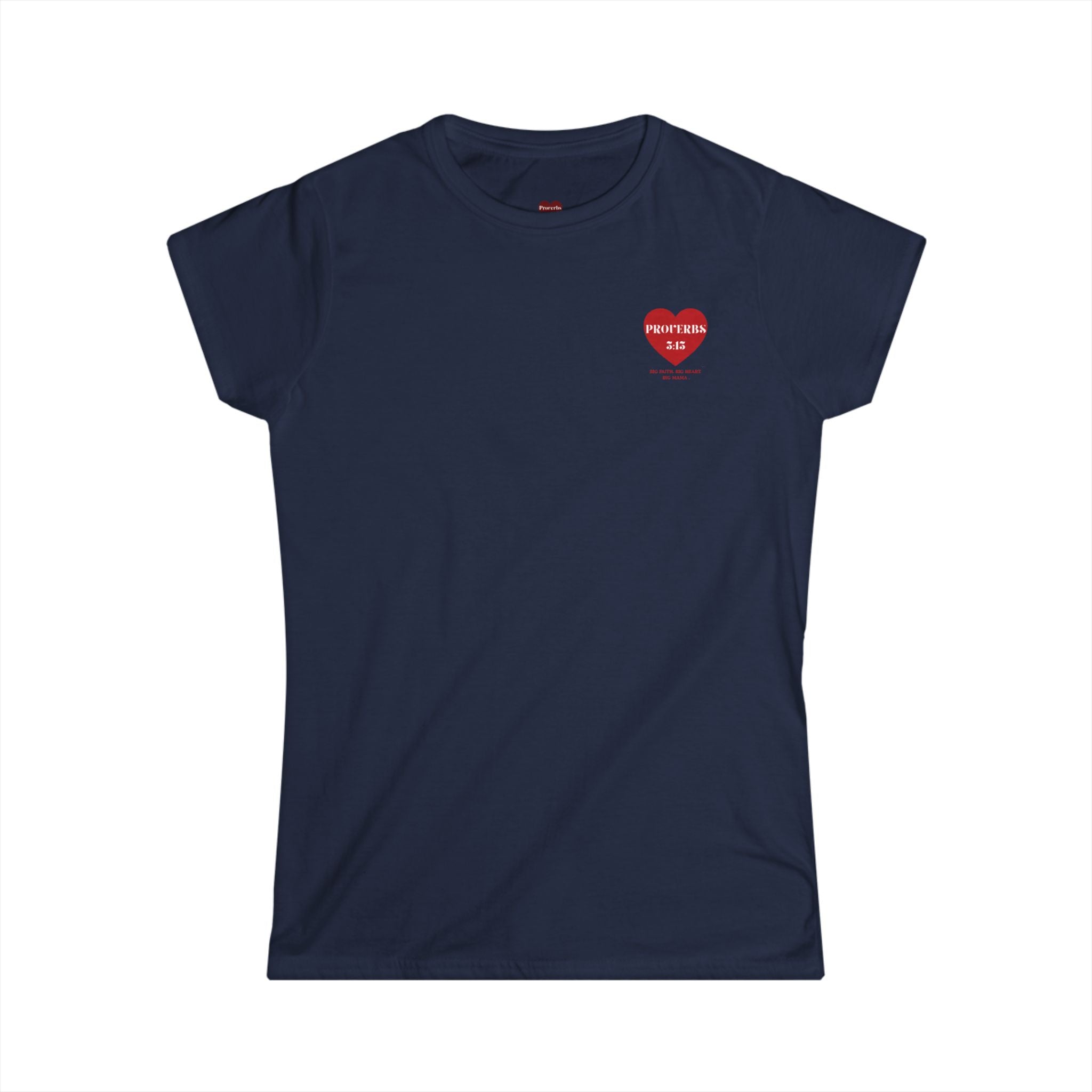 Women’s Tee — Heart 'Proverbs 3:15' Faith Graphic