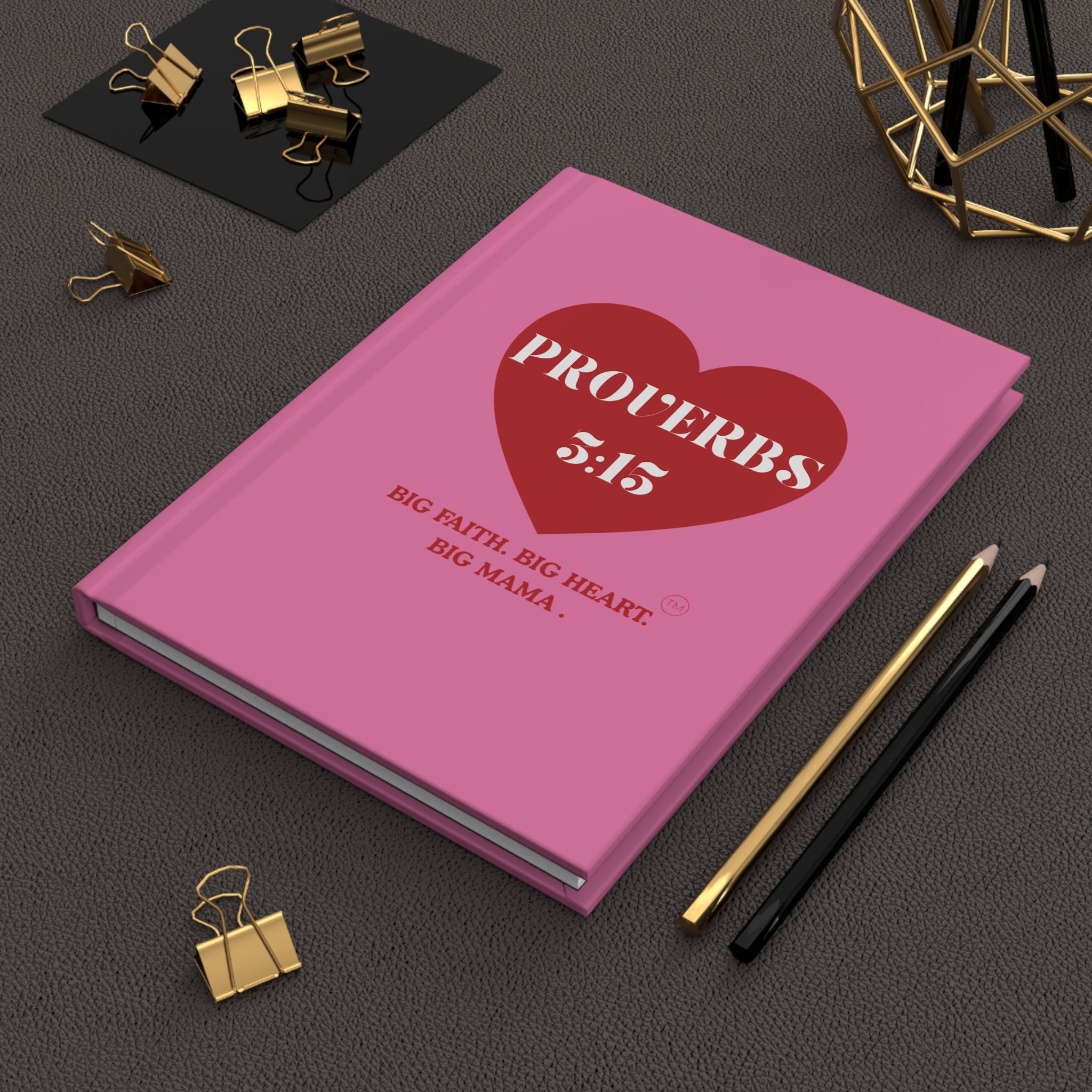 Hardcover Journal — "Proverbs 3:15" Big Faith Big Heart Big Mama Christian Notebook