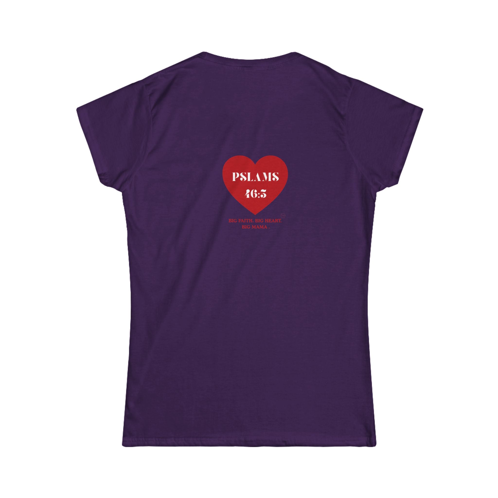 Psalm 46:5 Heart Tee — Christian Scripture Womens T-Shirt