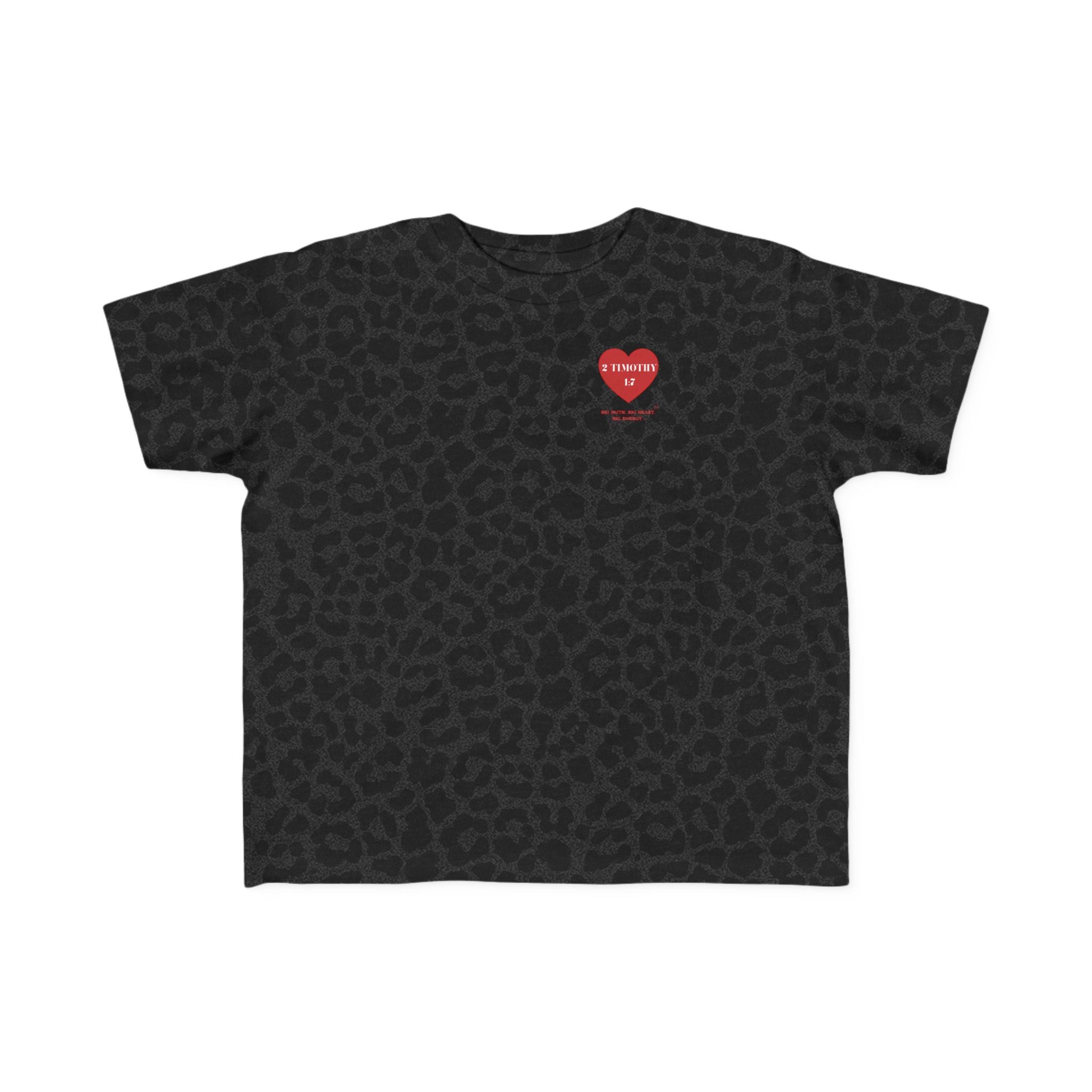 Toddler Jersey Tee — 2 Timothy 1:7 Heart Bible Verse Christian Kids Shirt