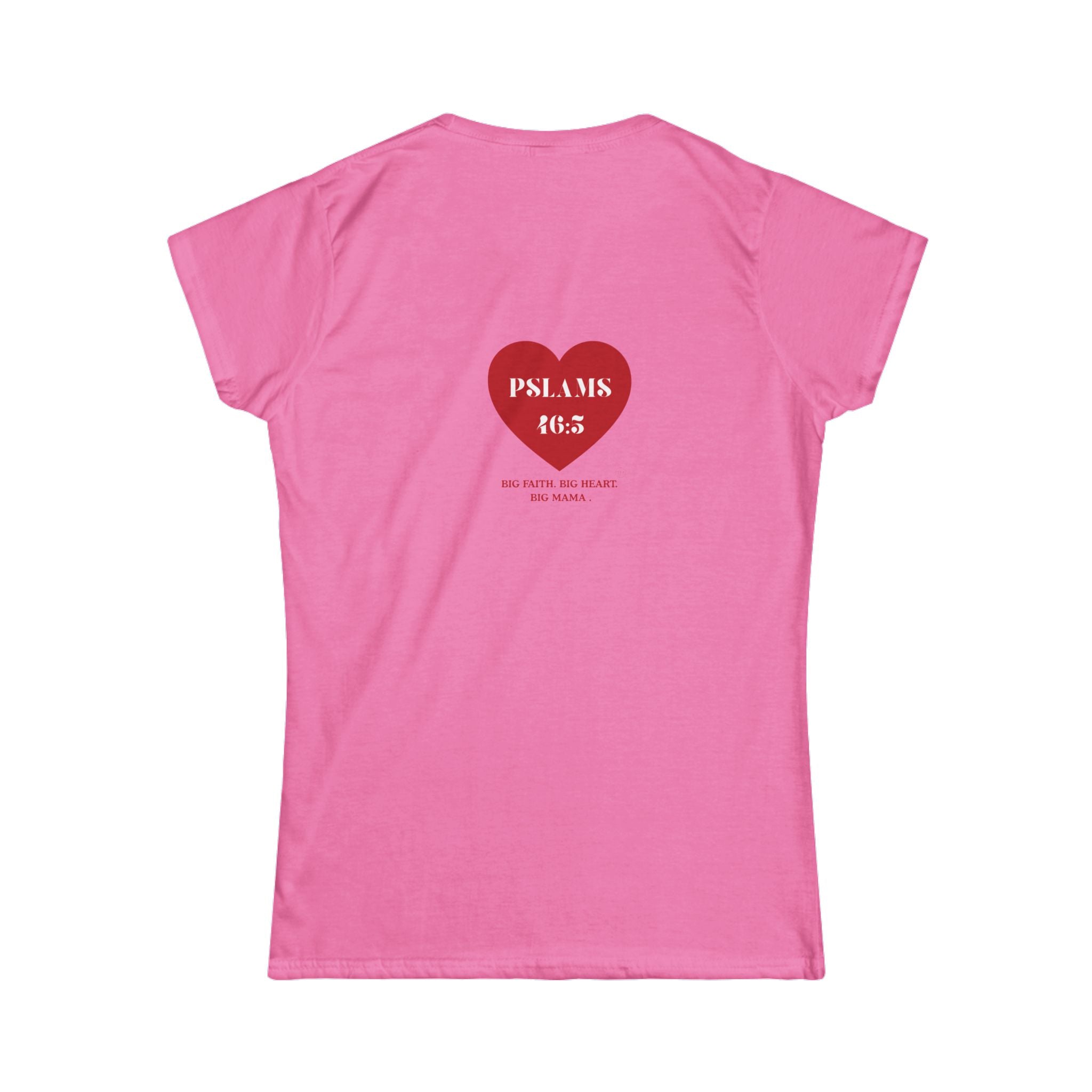Psalm 46:5 Heart Tee — Christian Scripture Womens T-Shirt