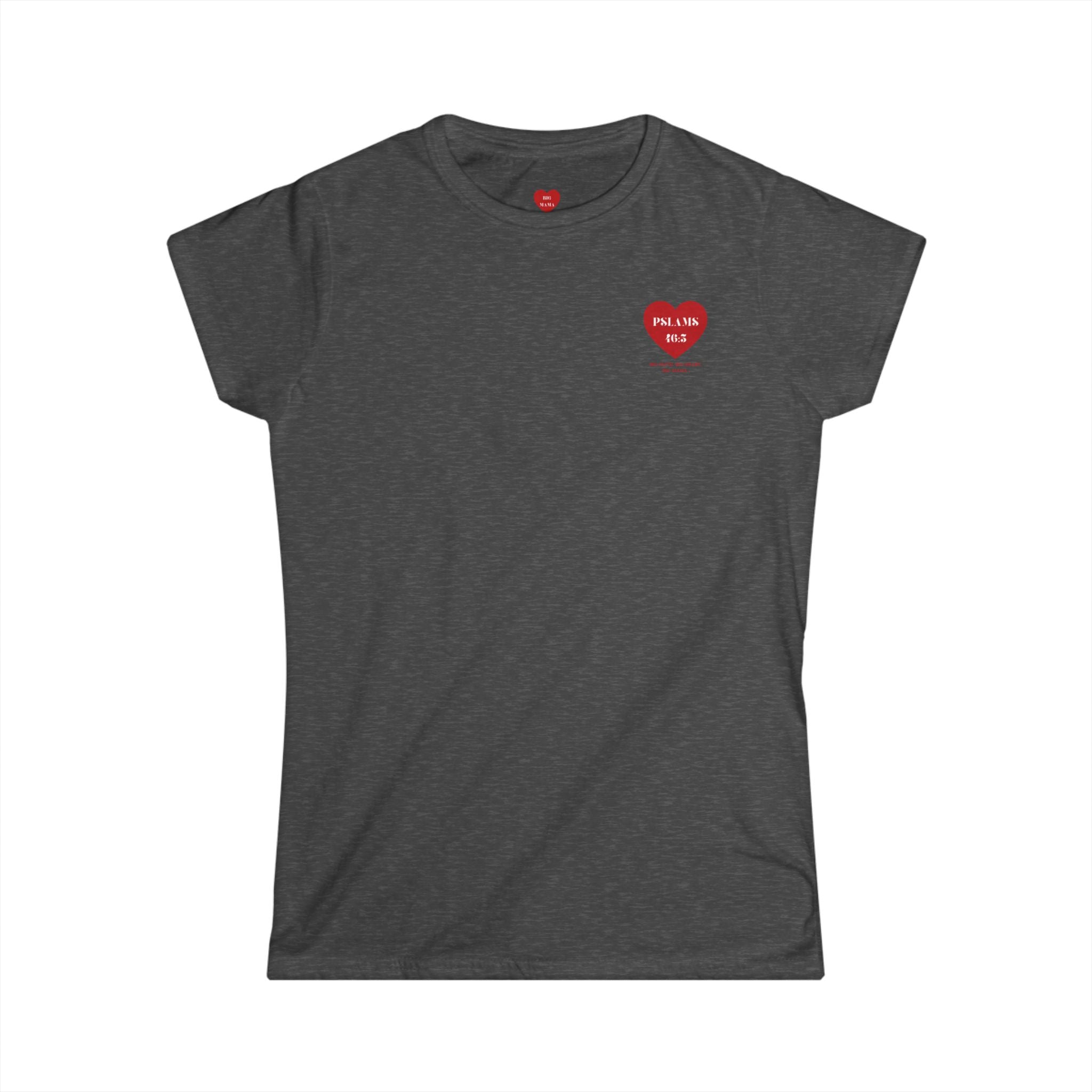 Psalm 46:5 Heart Tee — Christian Scripture Womens T-Shirt