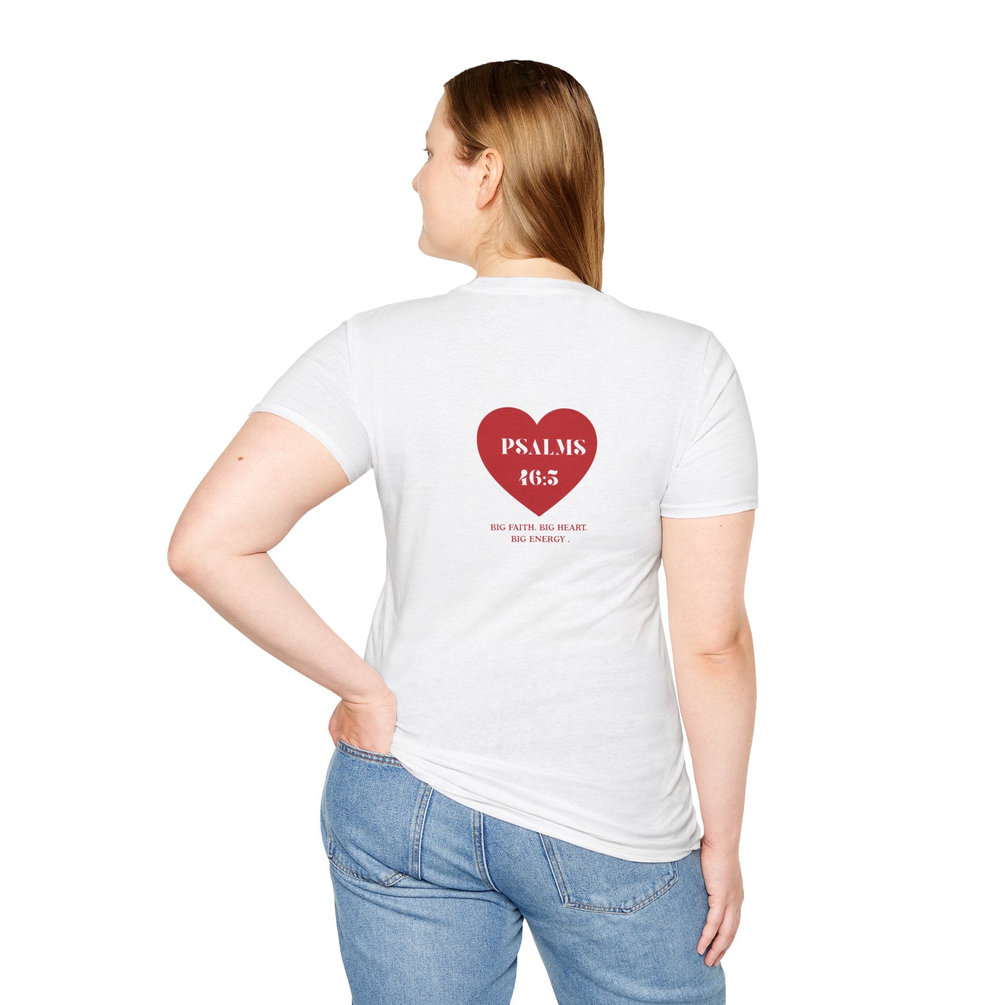 Psalms 46:5 Heart Unisex T-Shirt — Faith-Based Inspirational Christian Tee