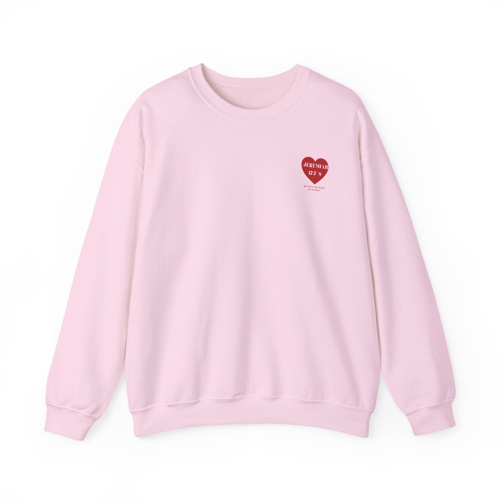 Jeremiah 17:7-8 Heart Crewneck Sweatshirt – Inspirational Bible Verse Pullover