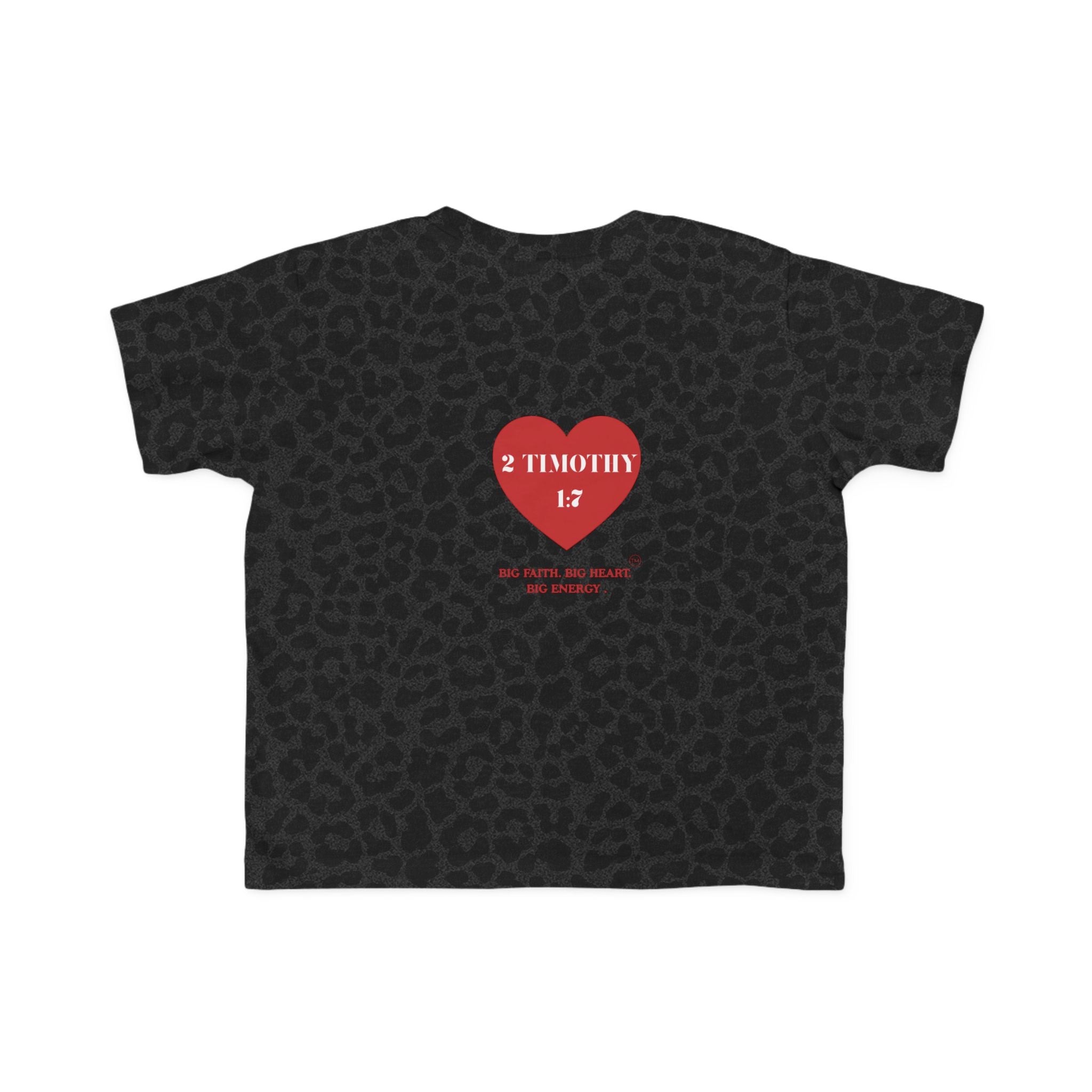 Toddler Jersey Tee — 2 Timothy 1:7 Heart Bible Verse Christian Kids Shirt