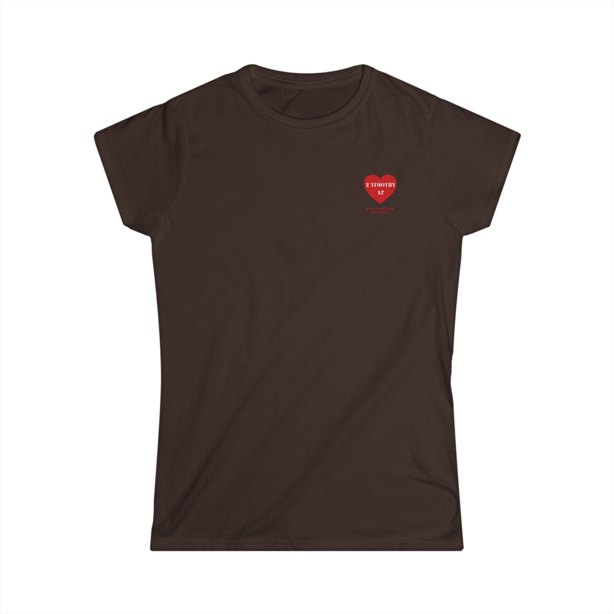 Women's Tee — 2 Timothy 1:7 Heart Faith T‑Shirt