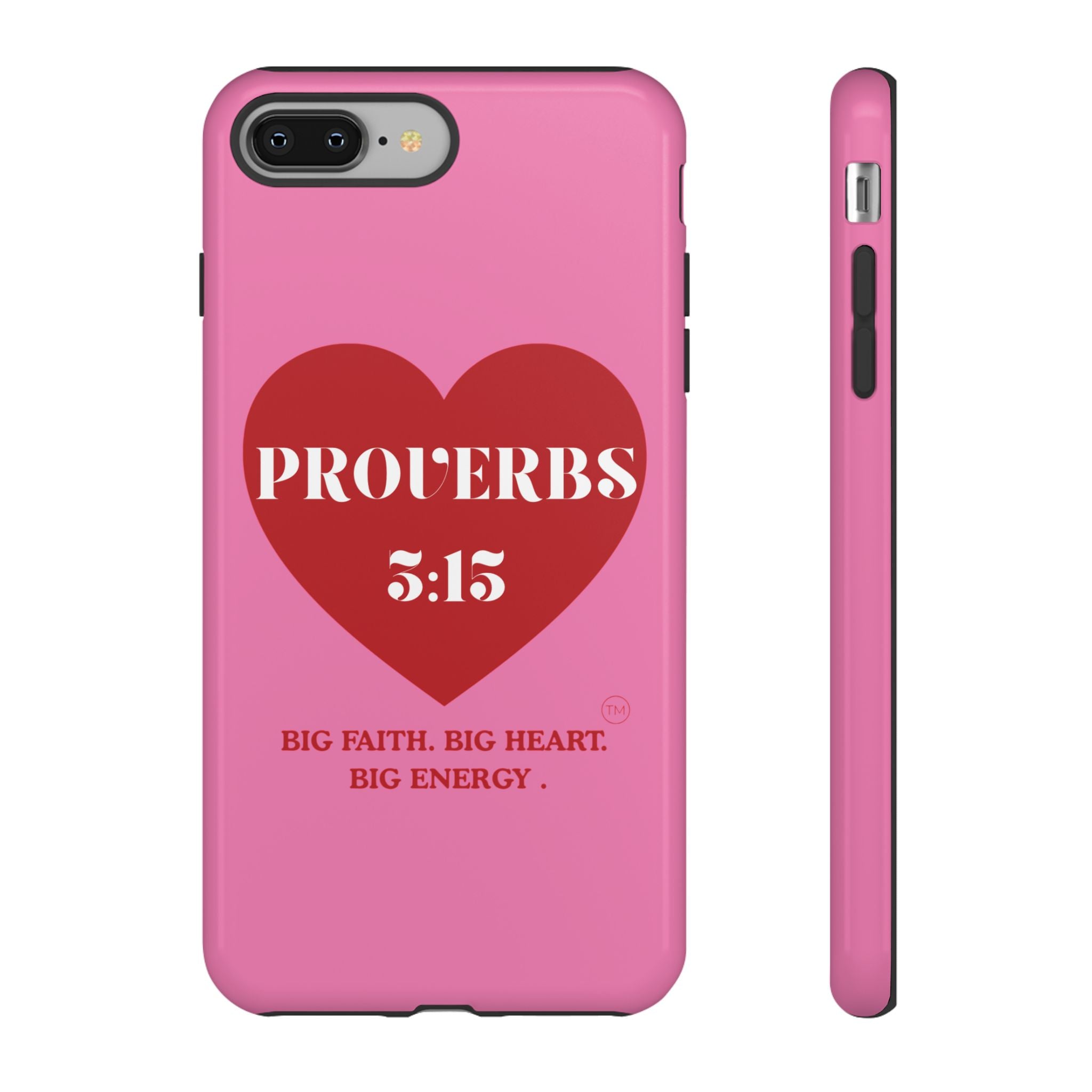 Proverbs 3:15 Heart Phone Case — “Big Faith. Big Heart. Big Mama.”