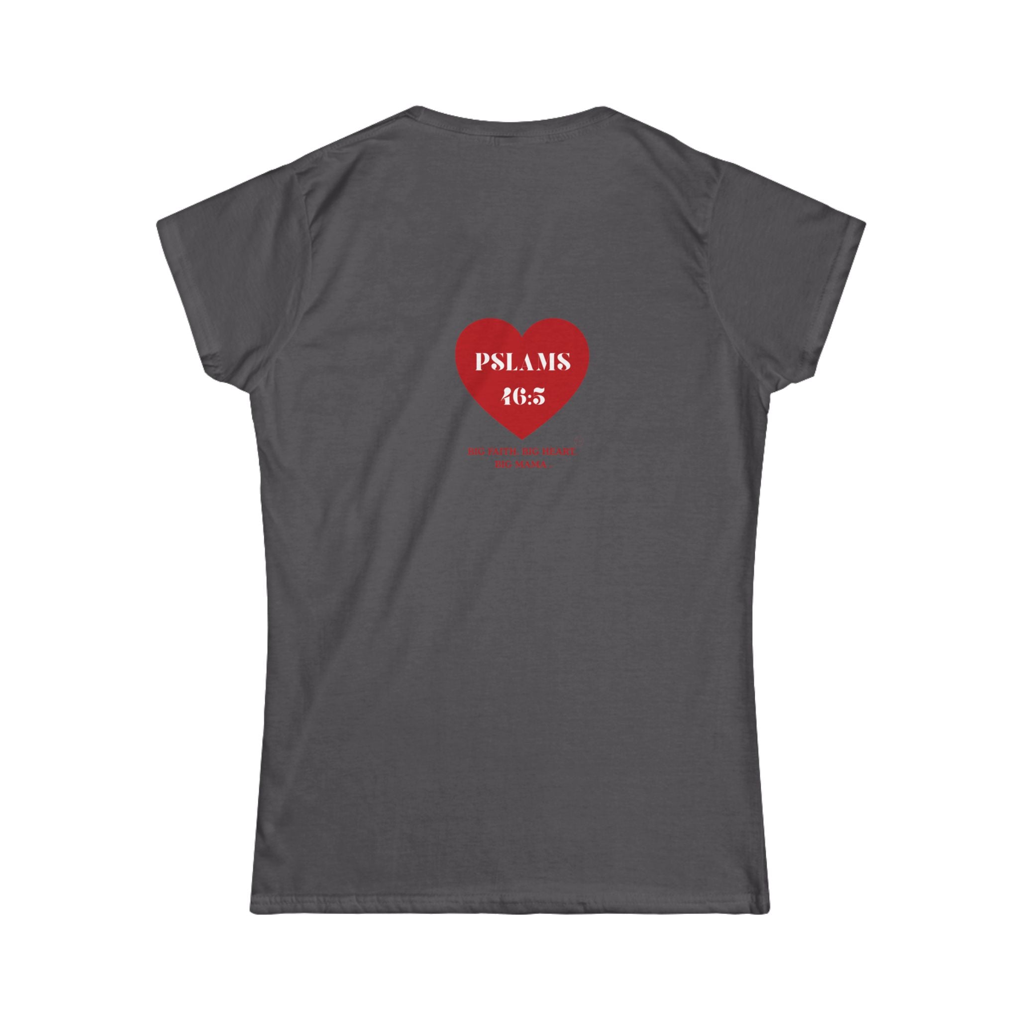 Psalm 46:5 Heart Tee — Christian Scripture Womens T-Shirt