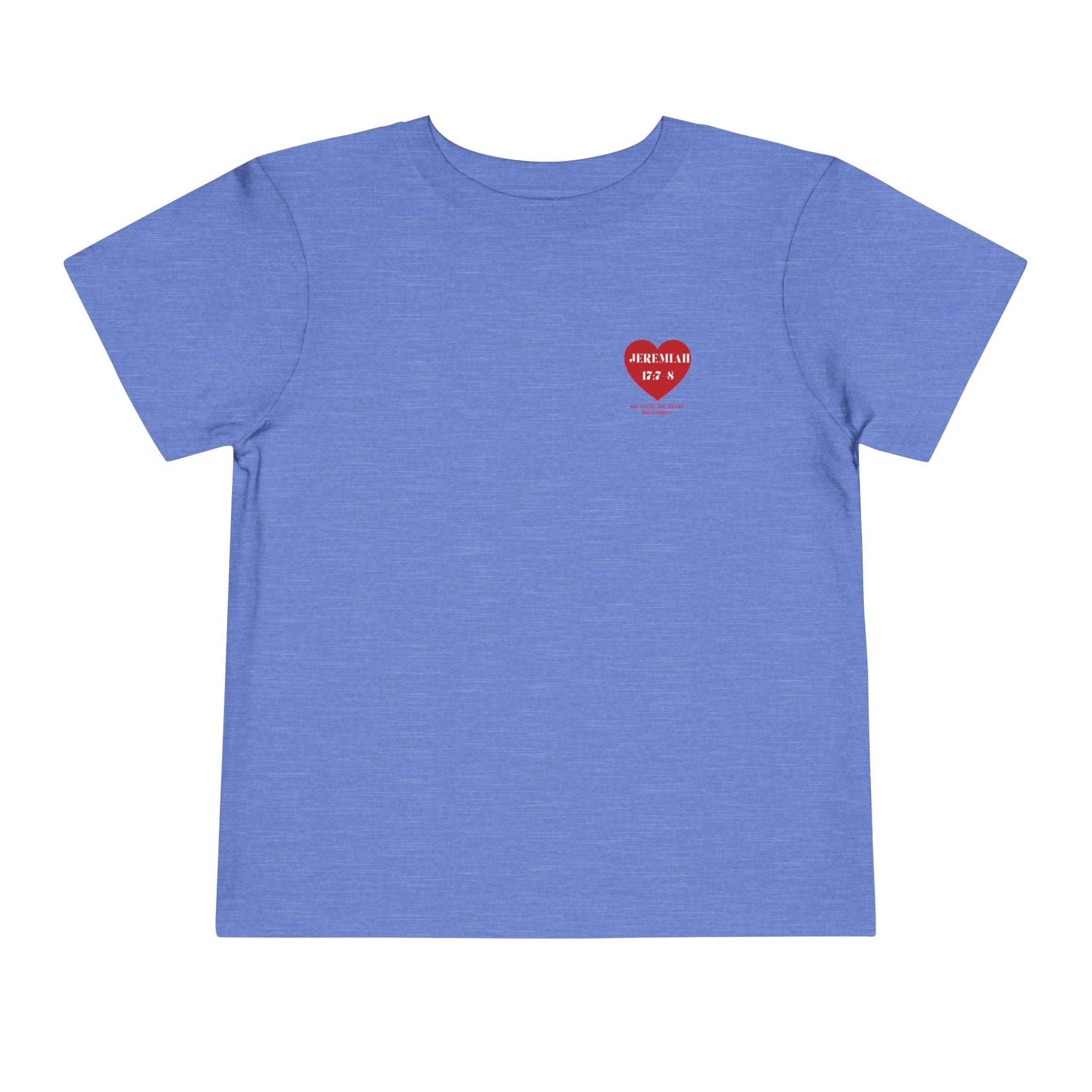 Toddler Tee — Red Heart "Jeremiah 17:7-8" Inspirational Bible Verse Shirt