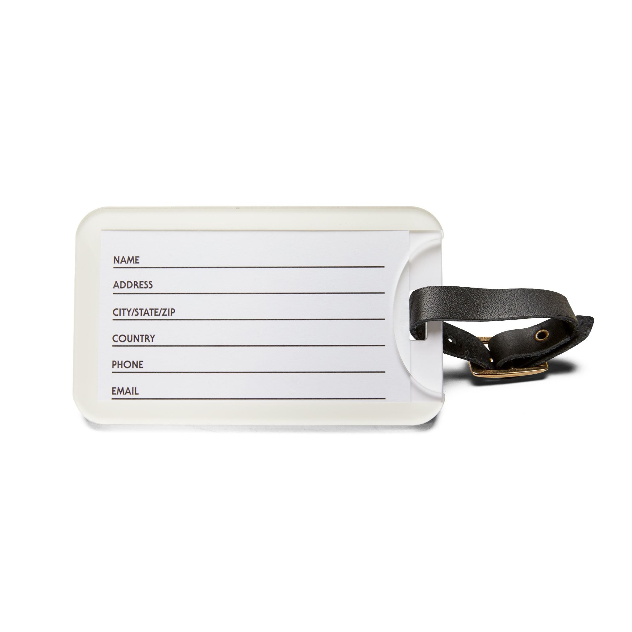 Christian Luggage Tag — 2 Timothy 1:7 Heart Design
